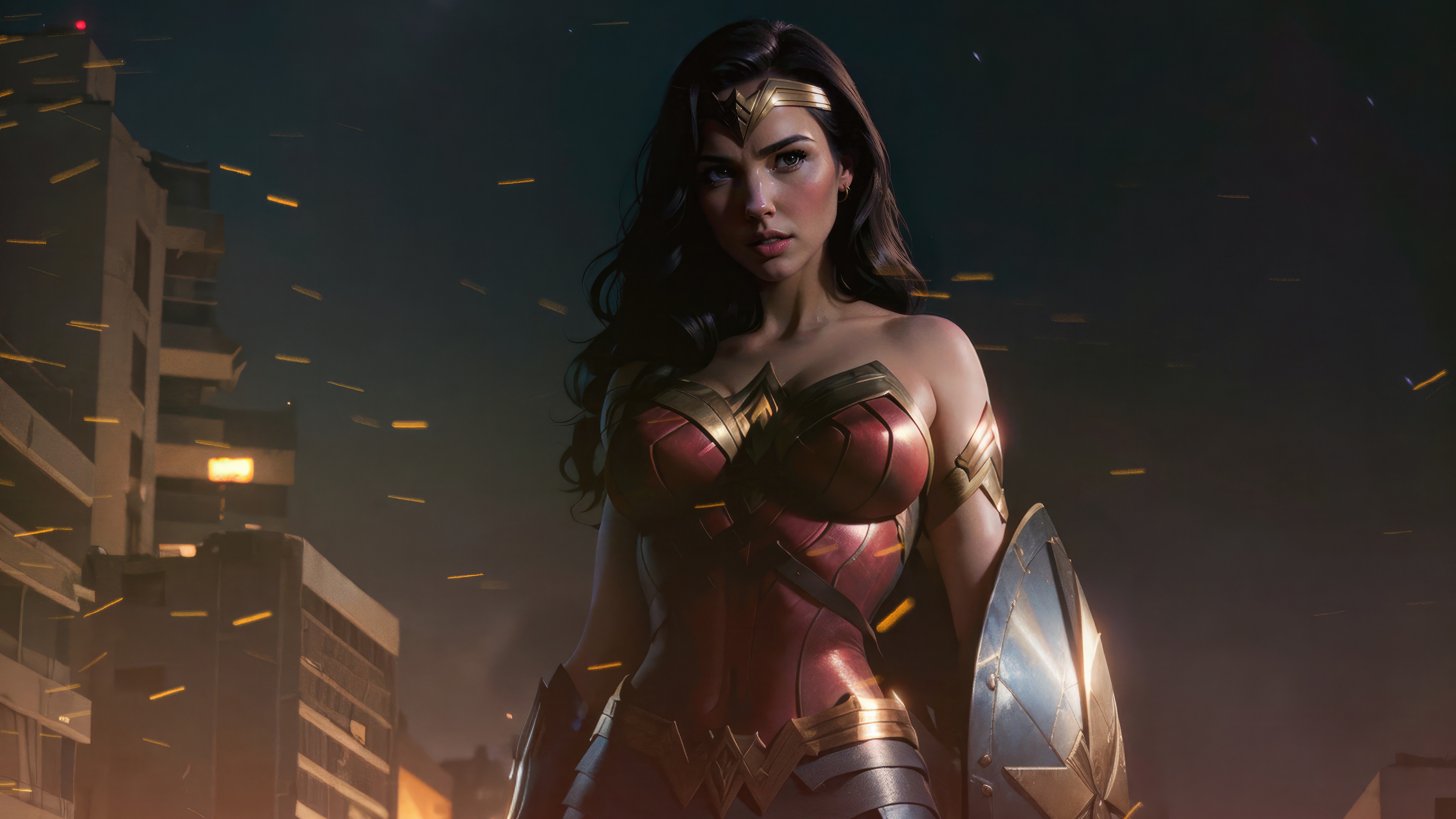 Wonder Woman Warrior Of Truth in City HD Wallpaper
