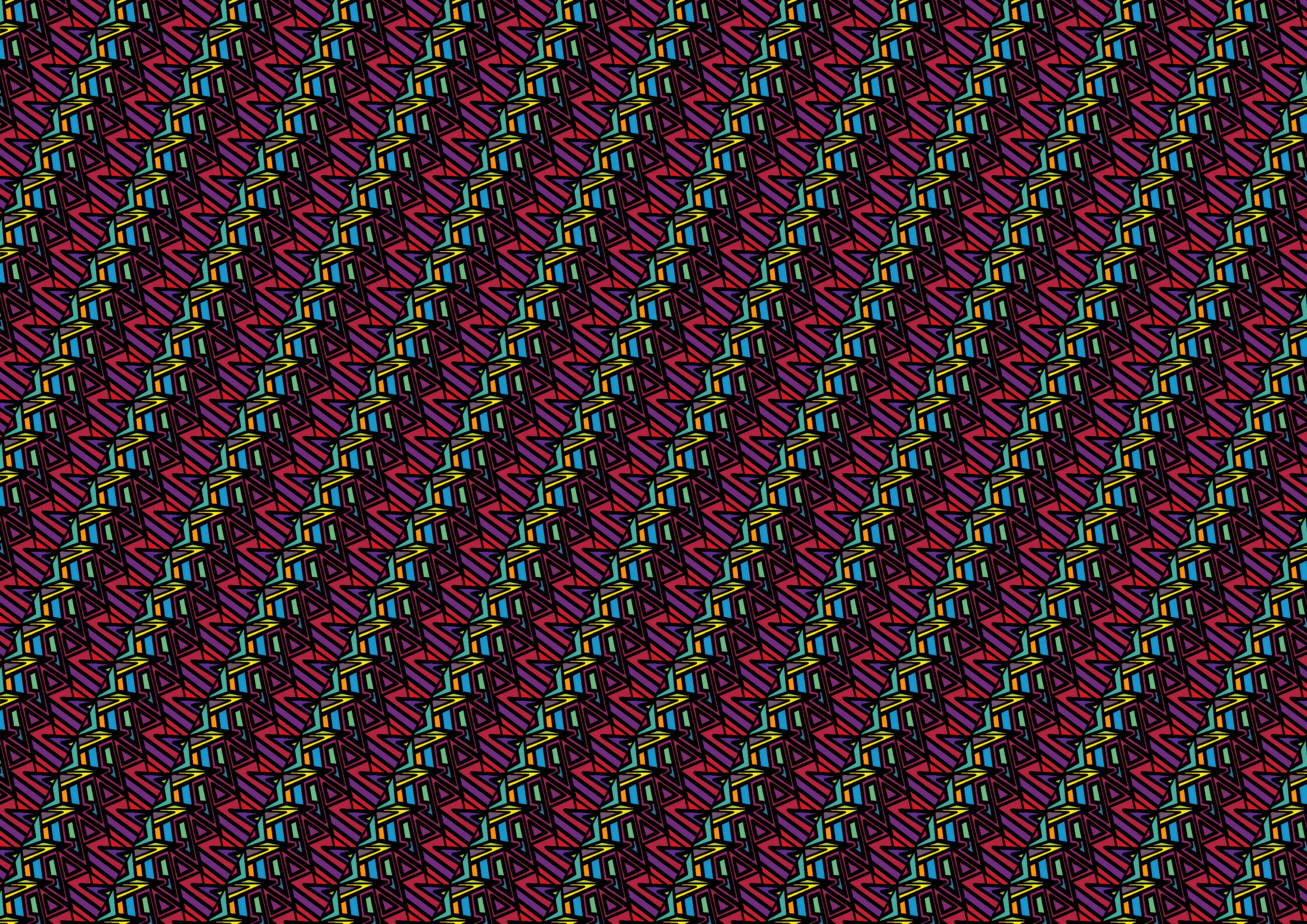 Abstract geometric pattern with colorful triangles HD Wallpaper