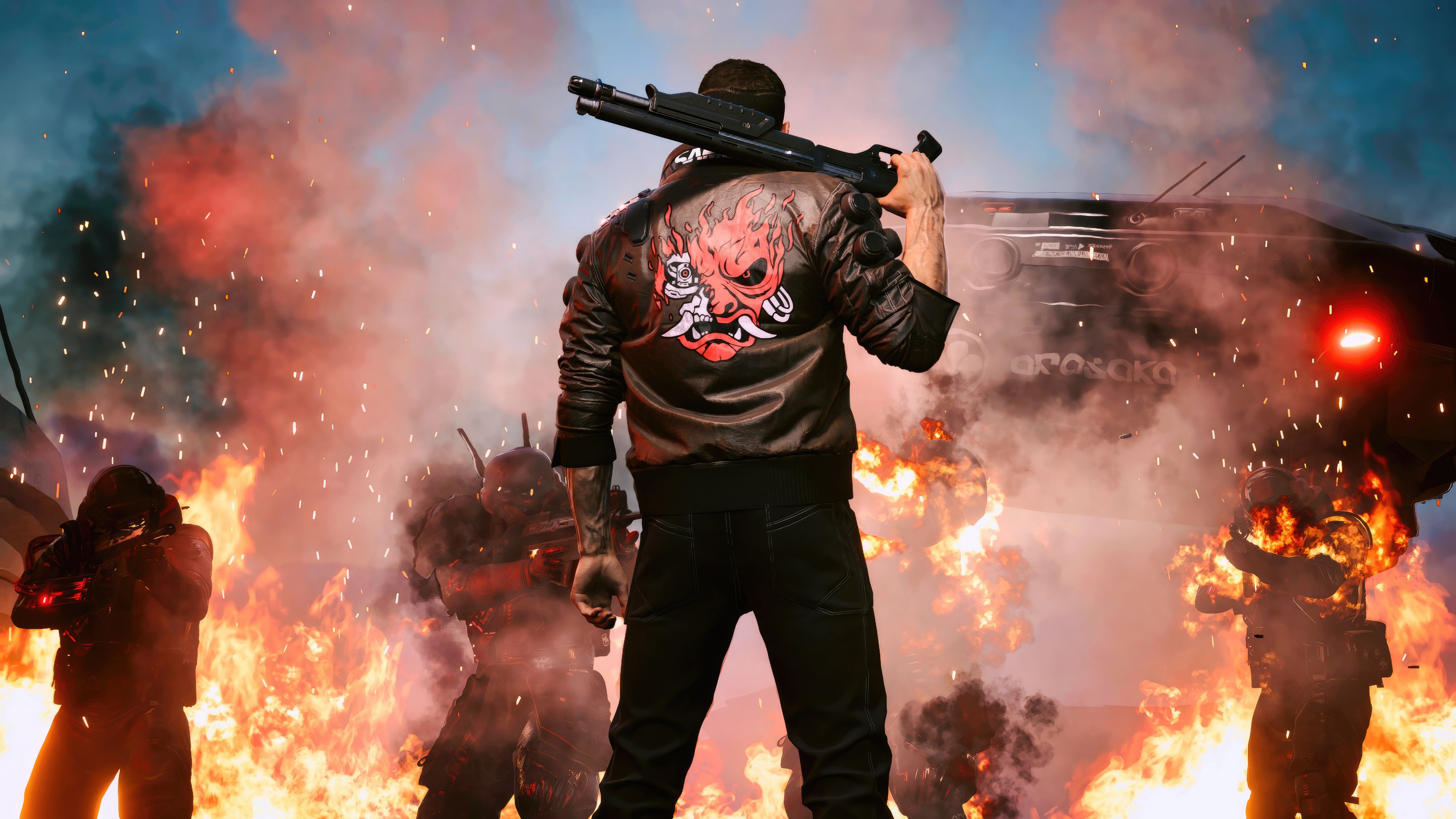 Phantom Liberty Cyberpunk 2077 Soldier with Shotgun HD Wallpaper