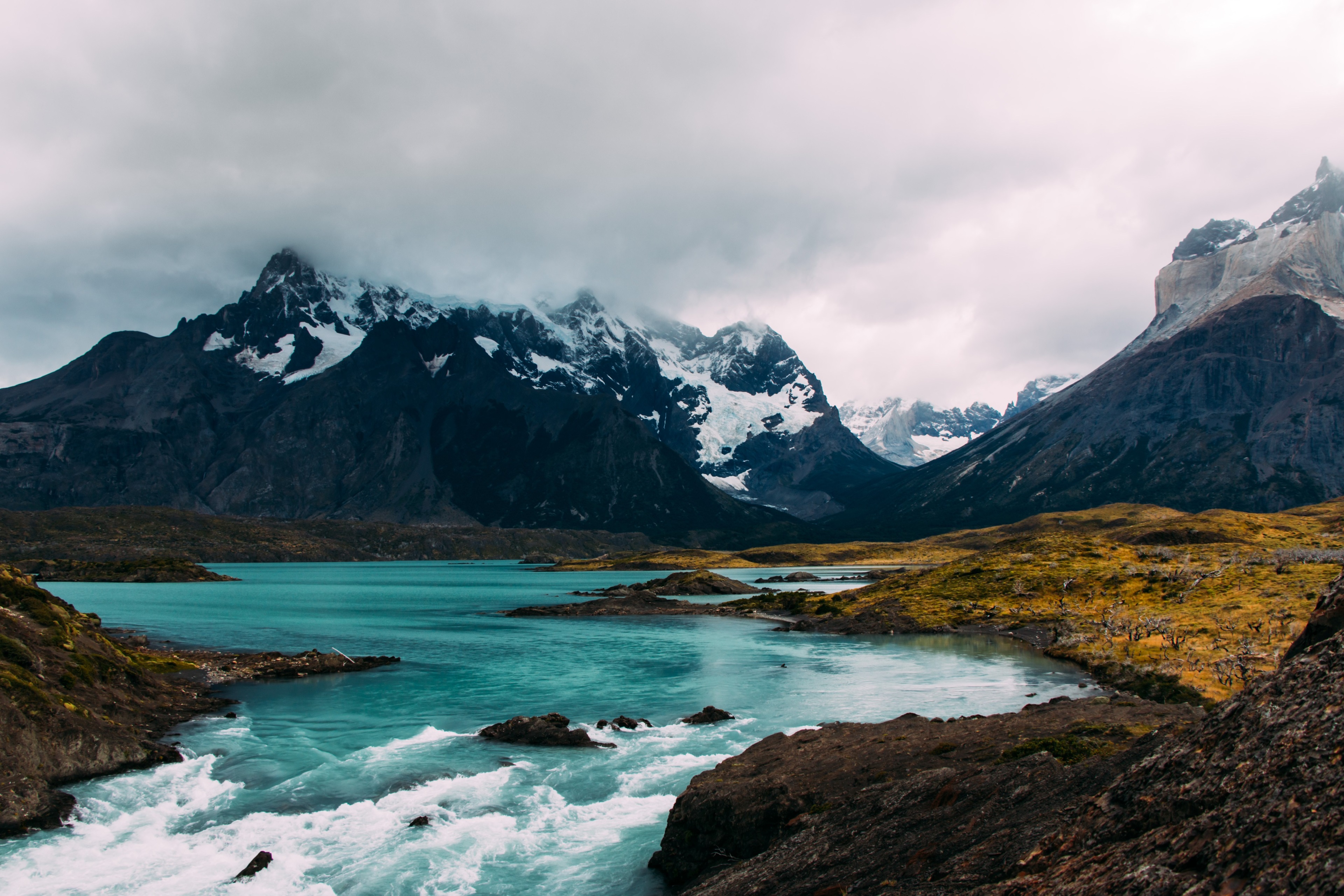 Torres del Paine National Park 4K landscape HD Wallpaper