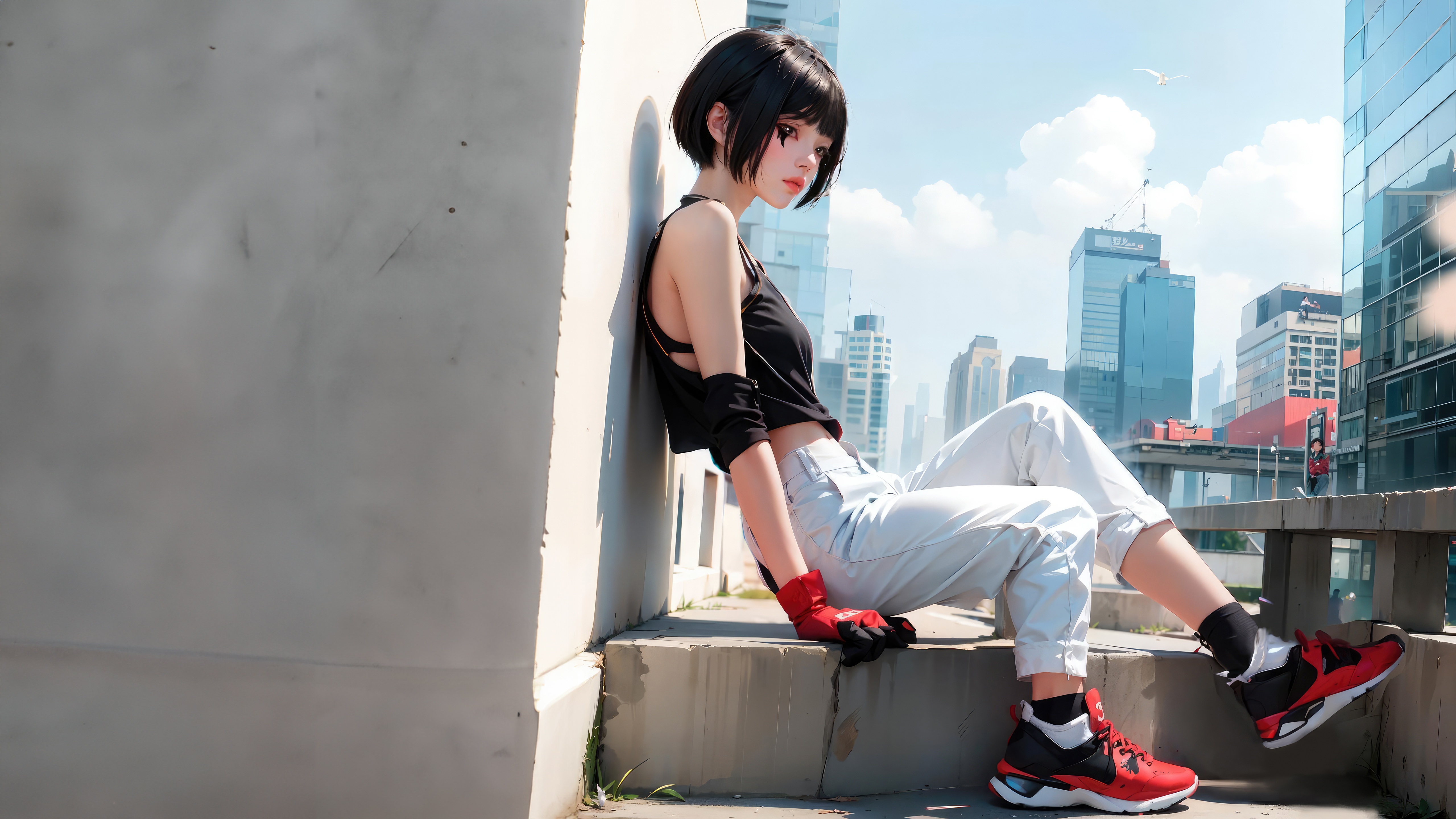 Faith Connors from Mirror's Edge Fanart HD Wallpaper