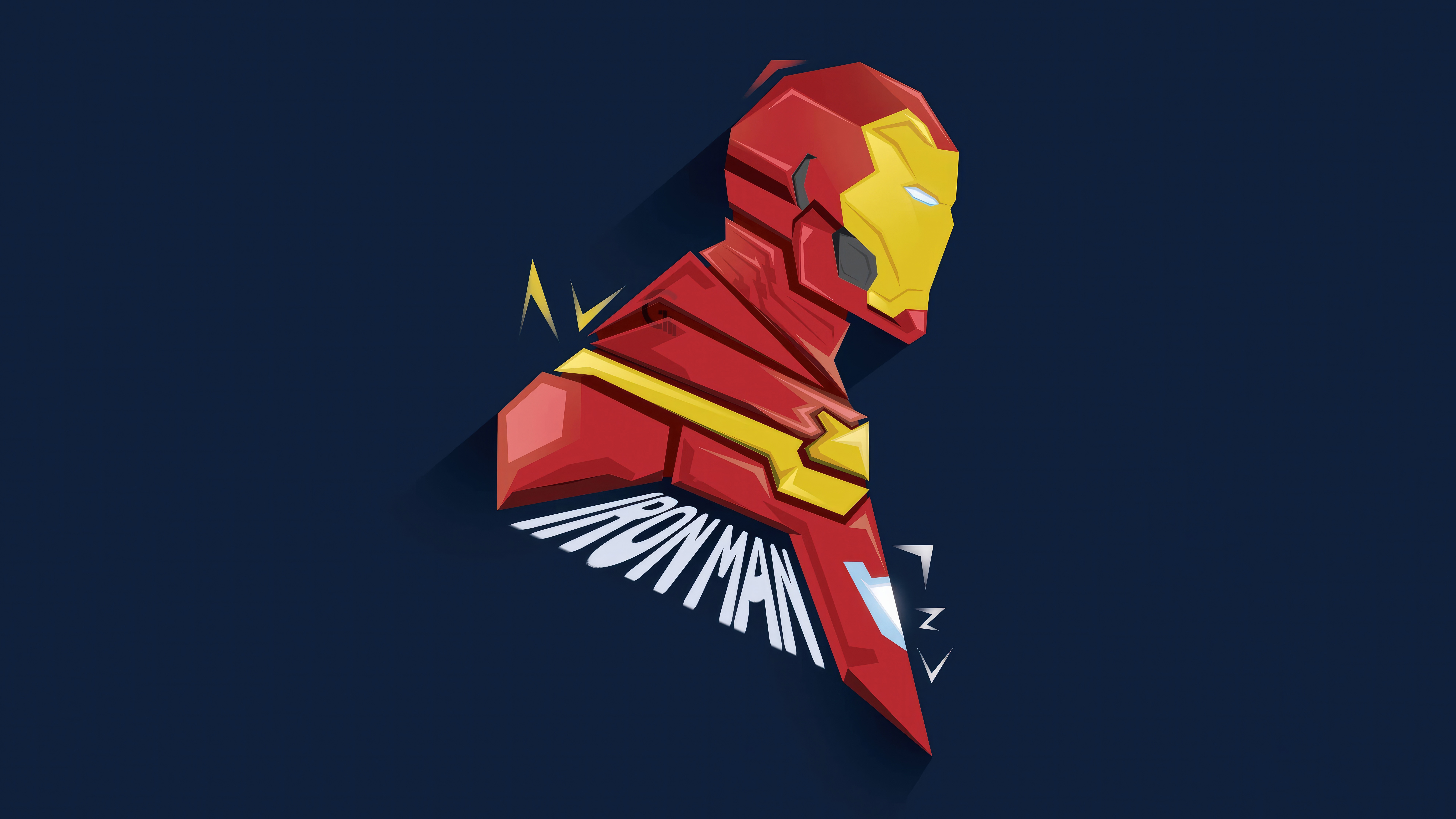Iron Man Armor Illustration HD Wallpaper