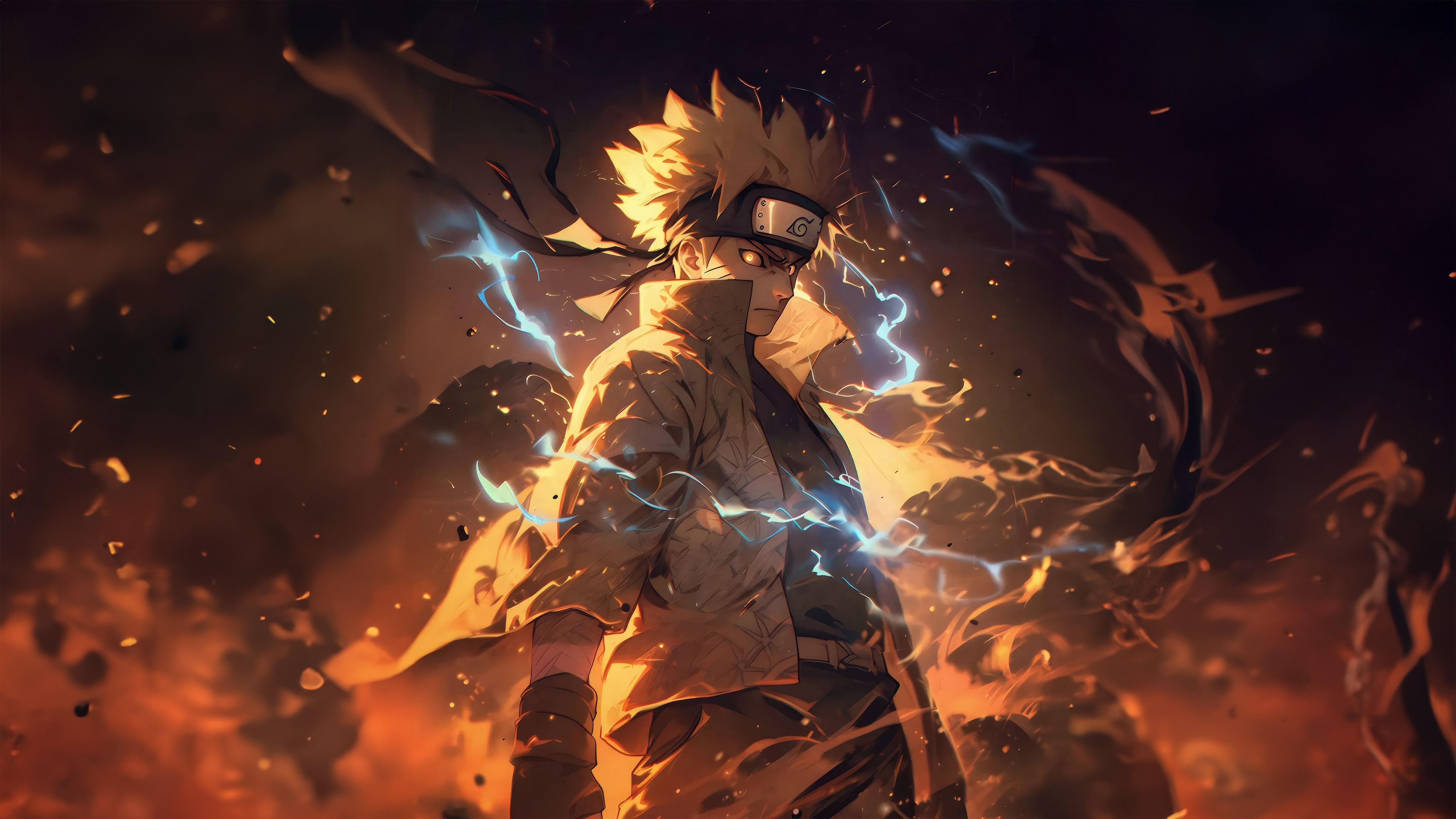 Naruto Uzumaki in Kyuubi Mode HD Wallpaper