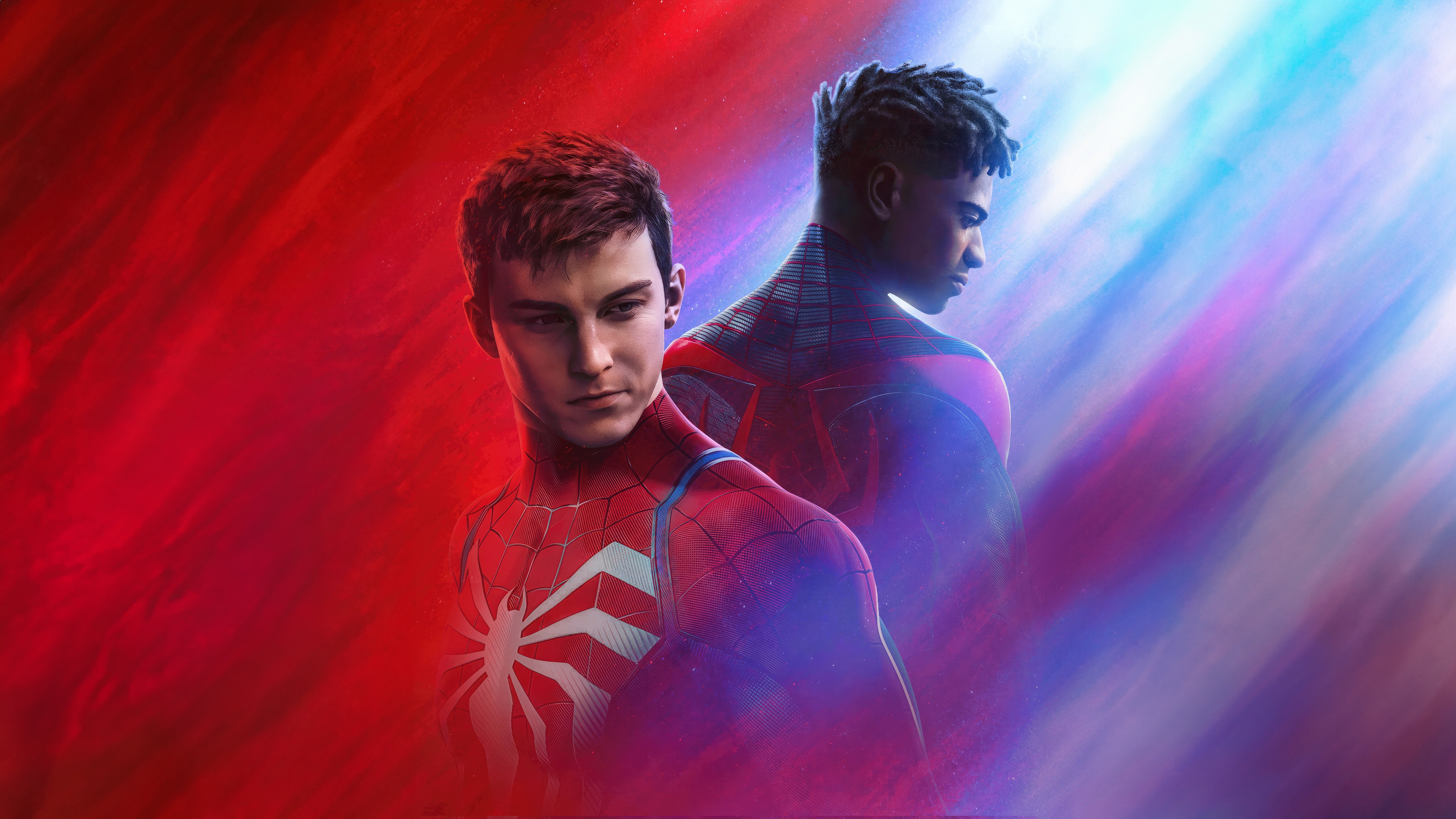 Marvel's Spider-Man 2 Game: Miles Morales and Peter Parker HD Wallpaper