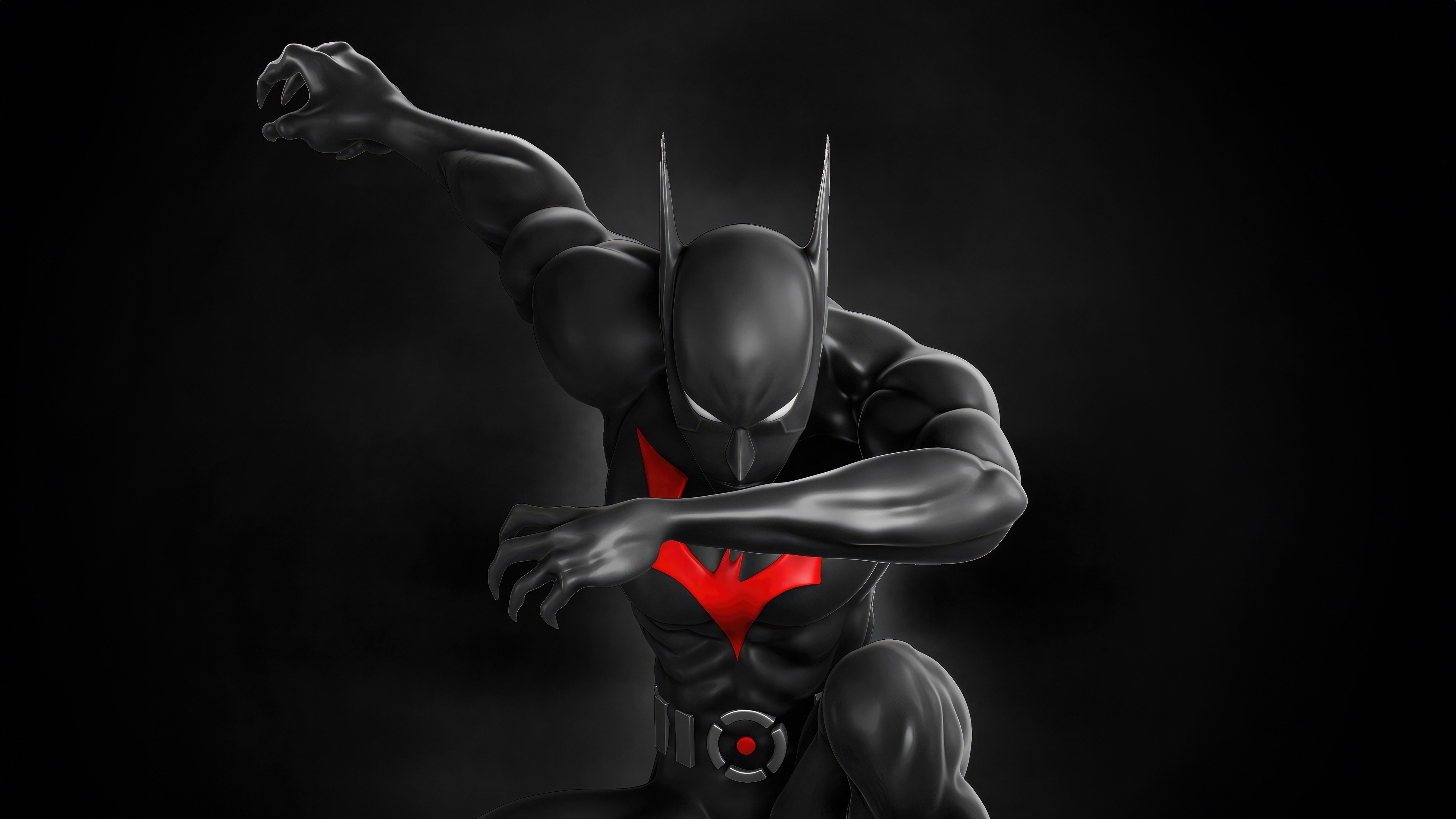 Batman Beyond in a Dynamic Pose HD Wallpaper