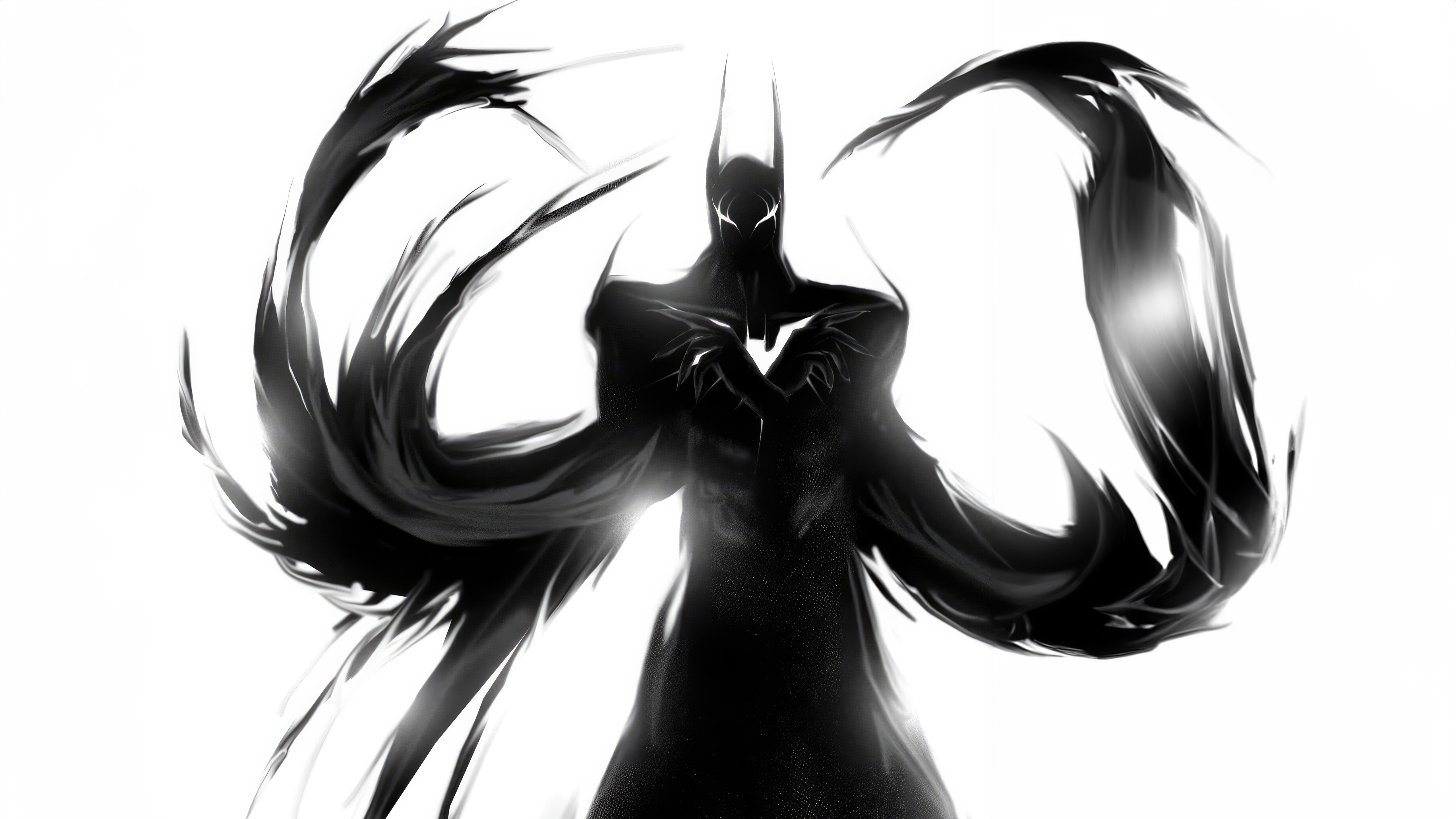Dark Batman with flowing cape HD Wallpaper
