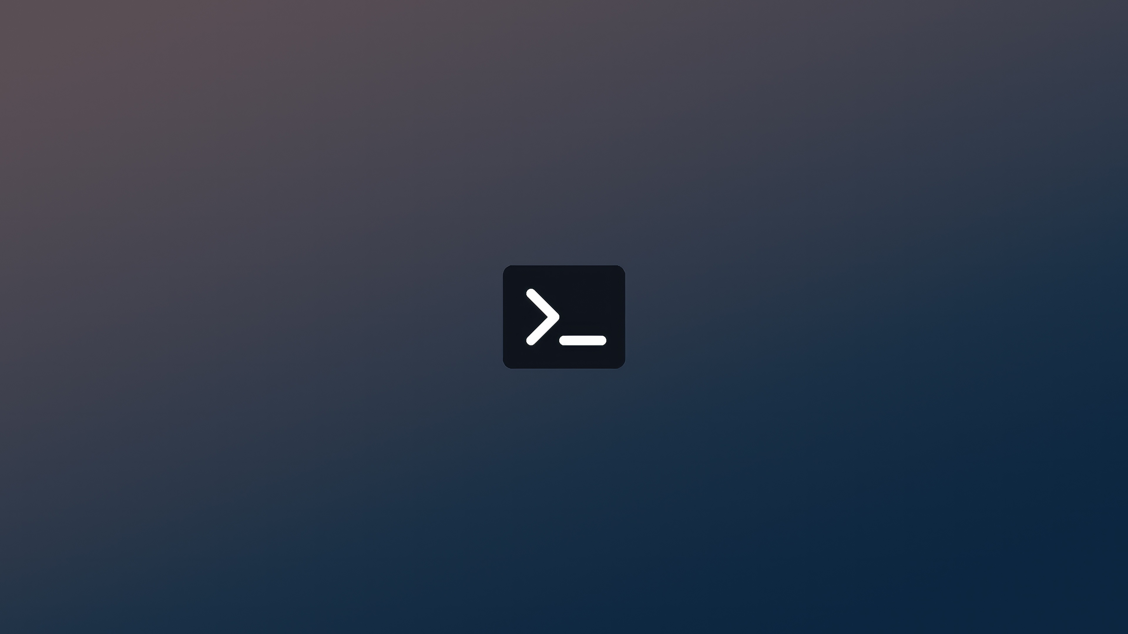 Terminal Logo Minimal HD Wallpaper