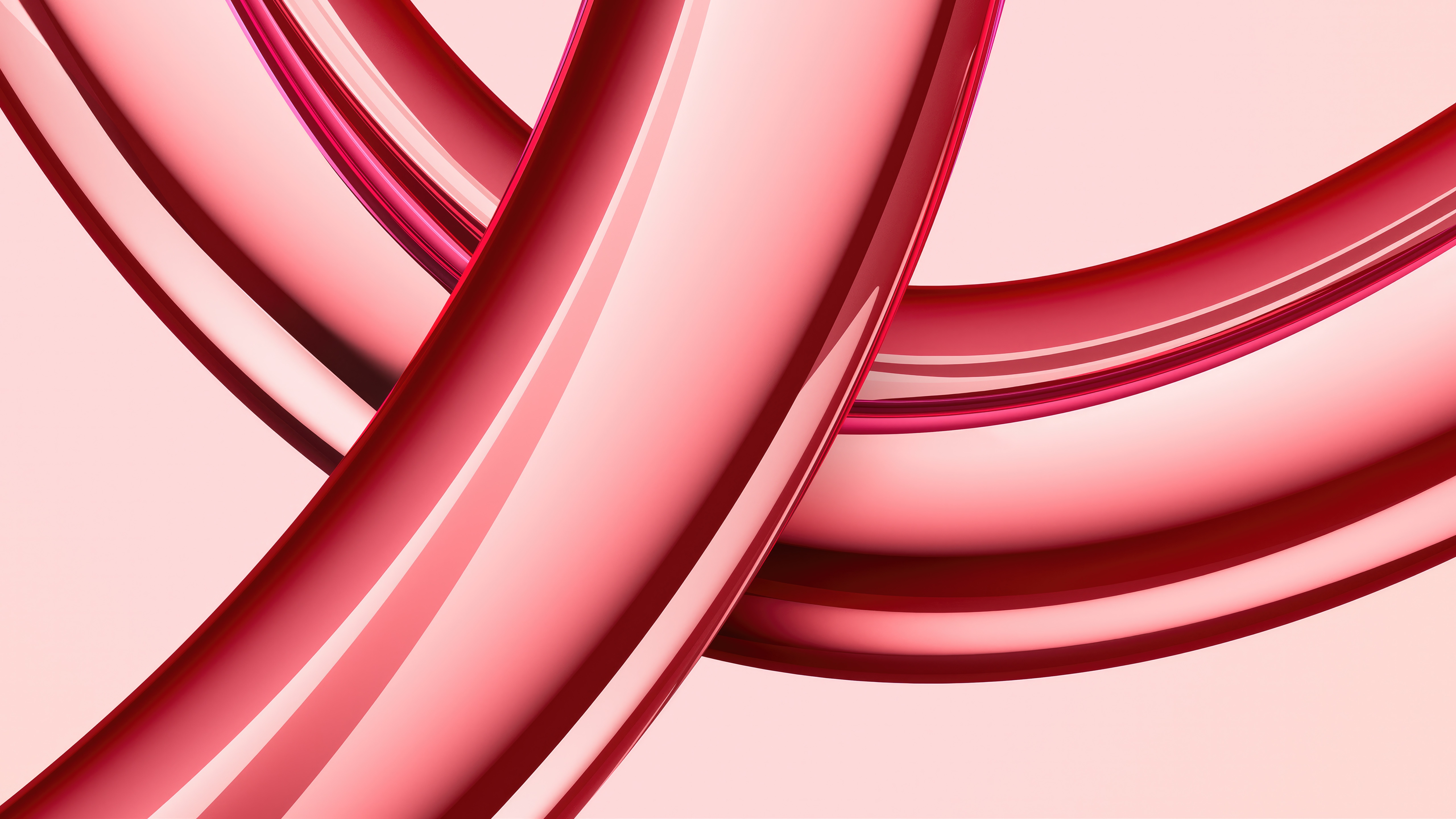 Red abstract glass tubes HD Wallpaper
