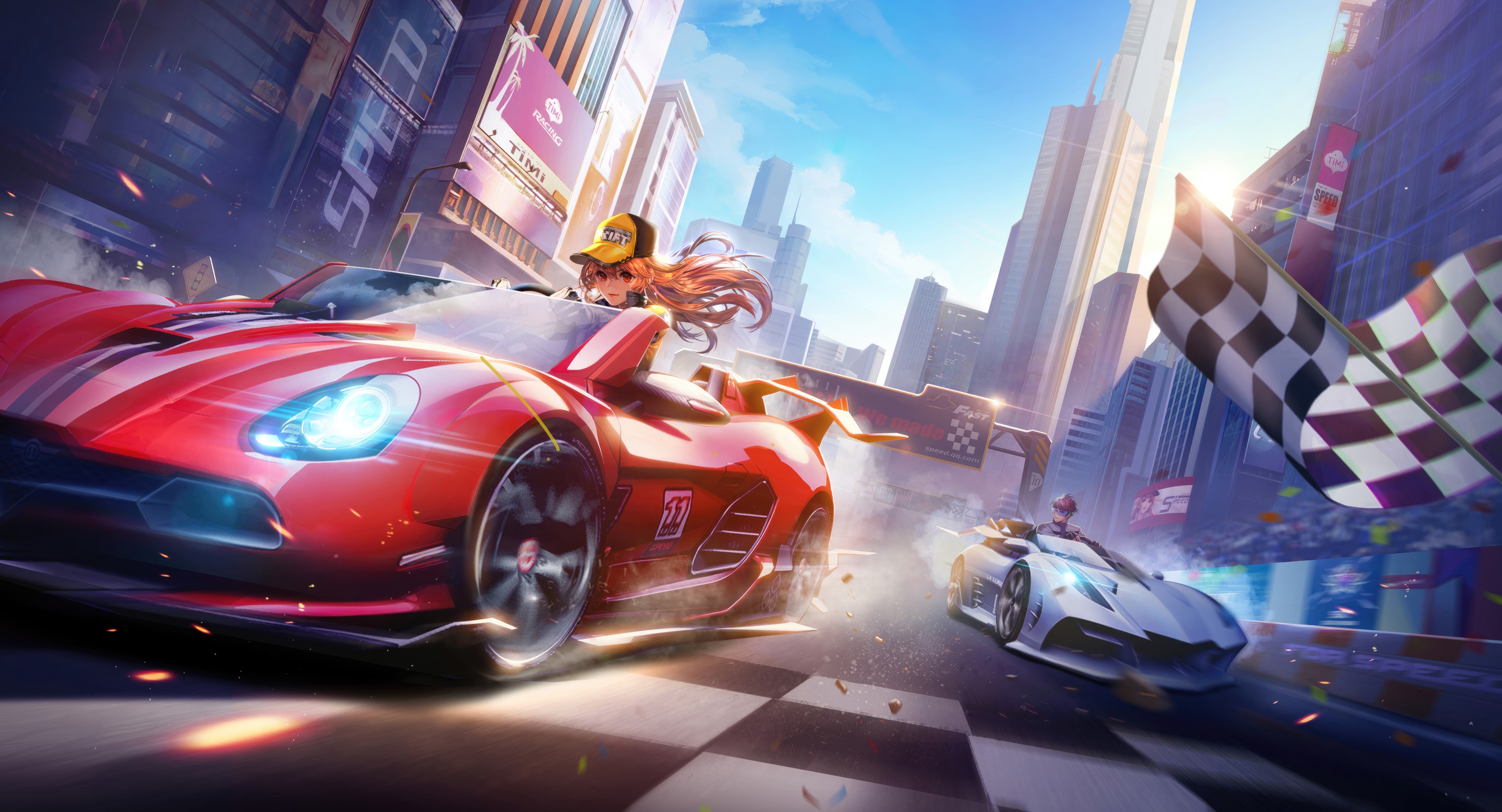 QQ Speed Mobile Game Racing Cars HD Wallpaper