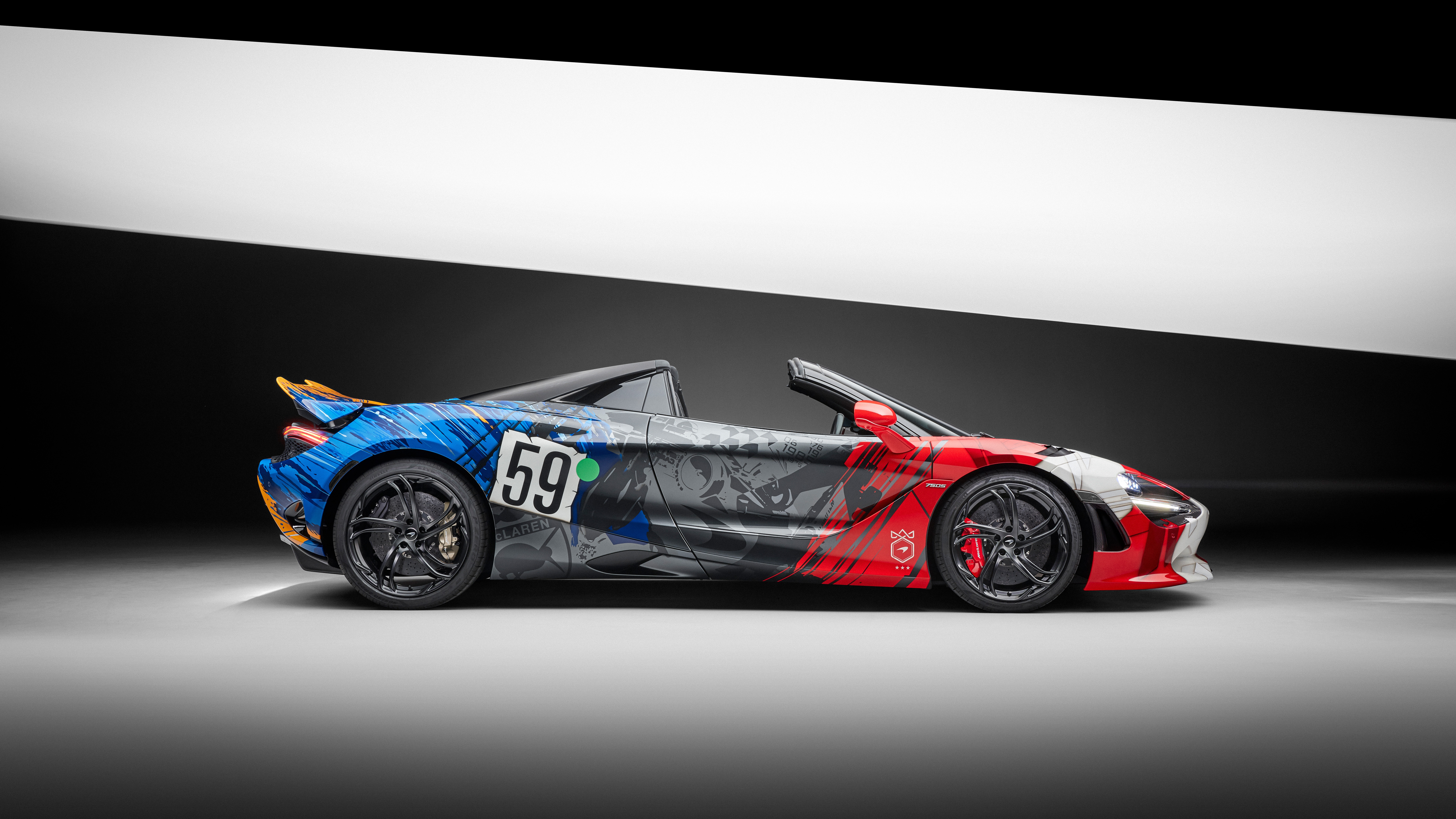 McLaren 750S Spider with custom livery HD Wallpaper