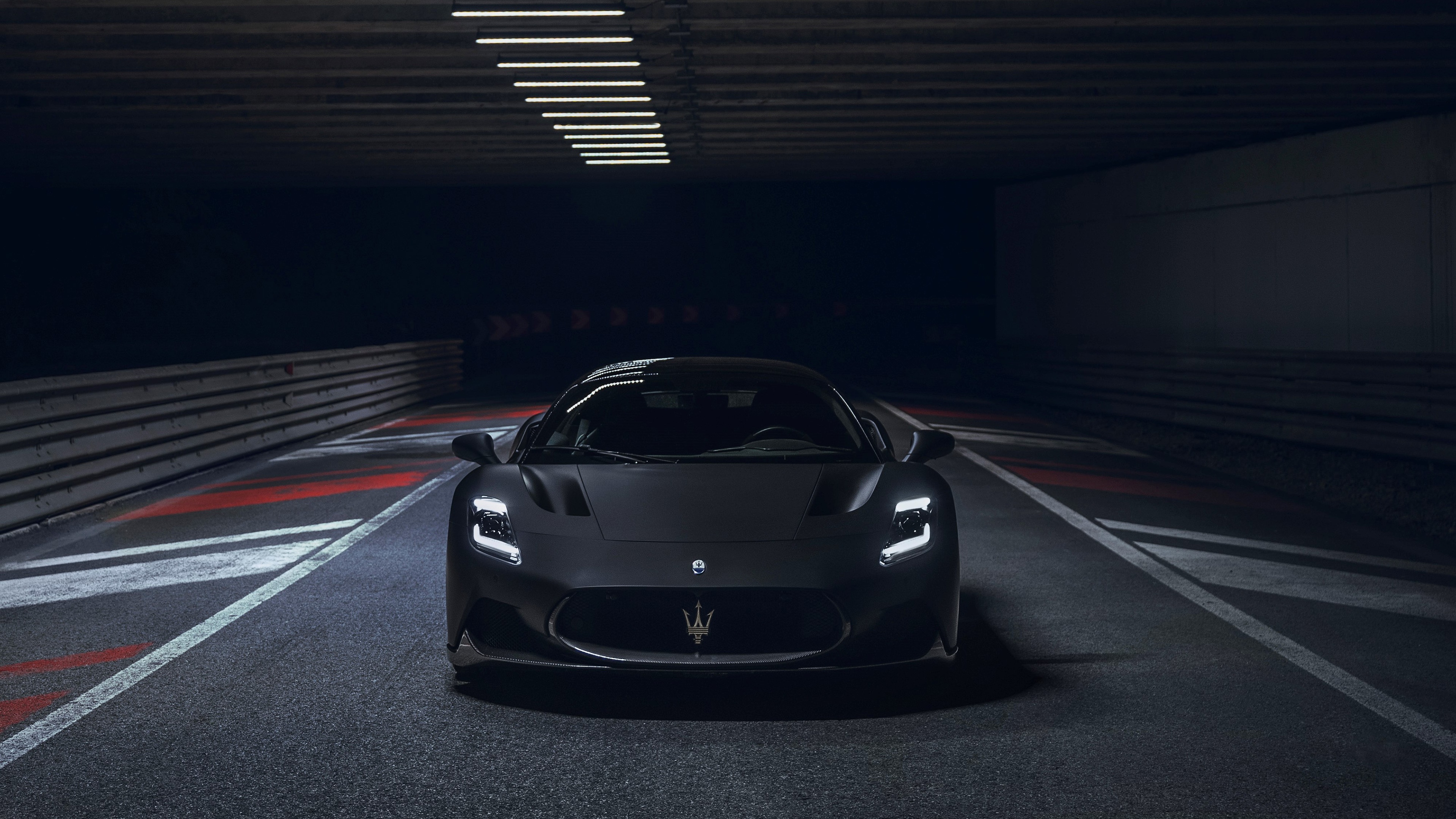 Maserati MC20 Notte Coupe in a Tunnel HD Wallpaper
