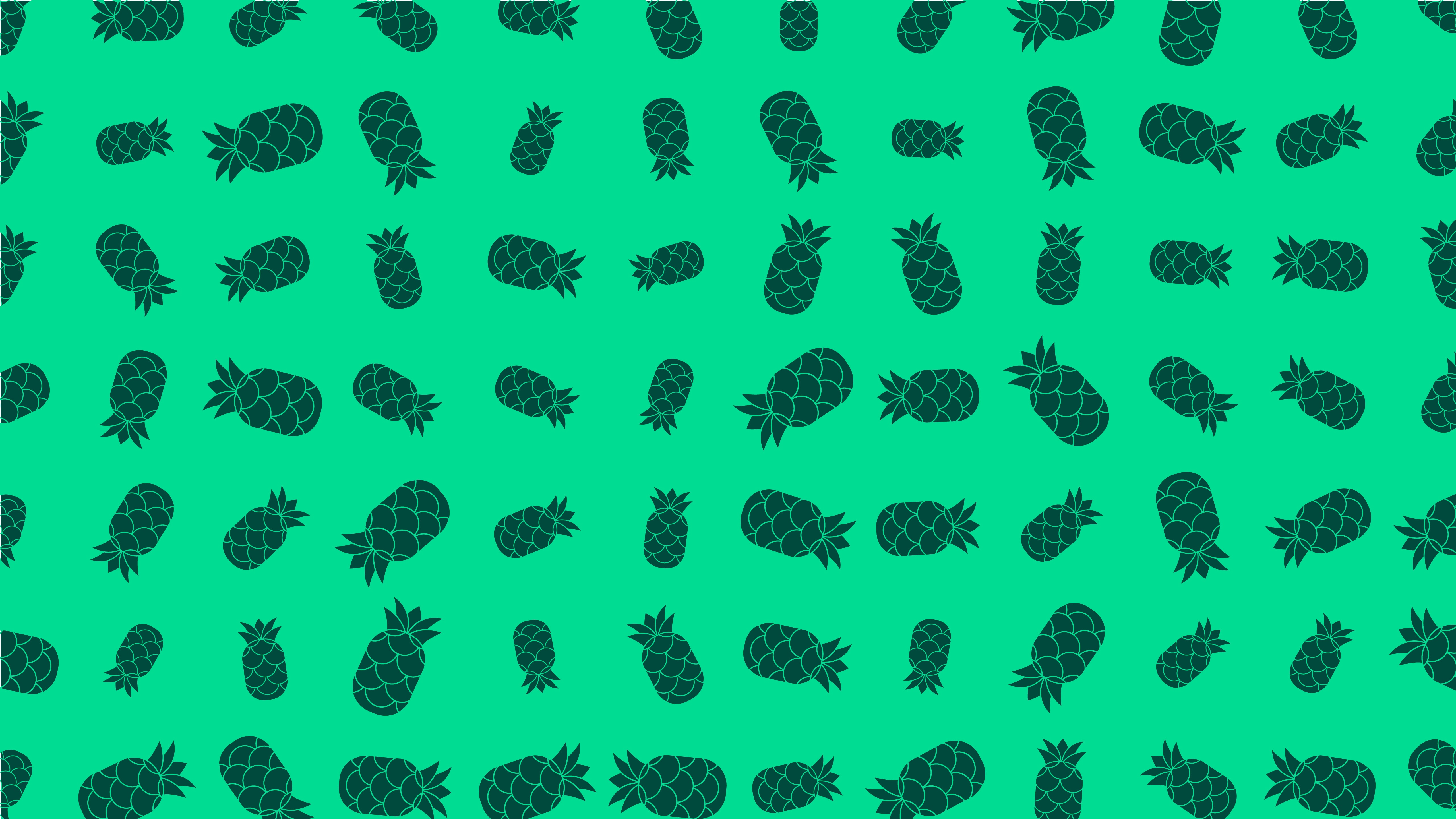 Pineapple Abstract Pattern HD Wallpaper