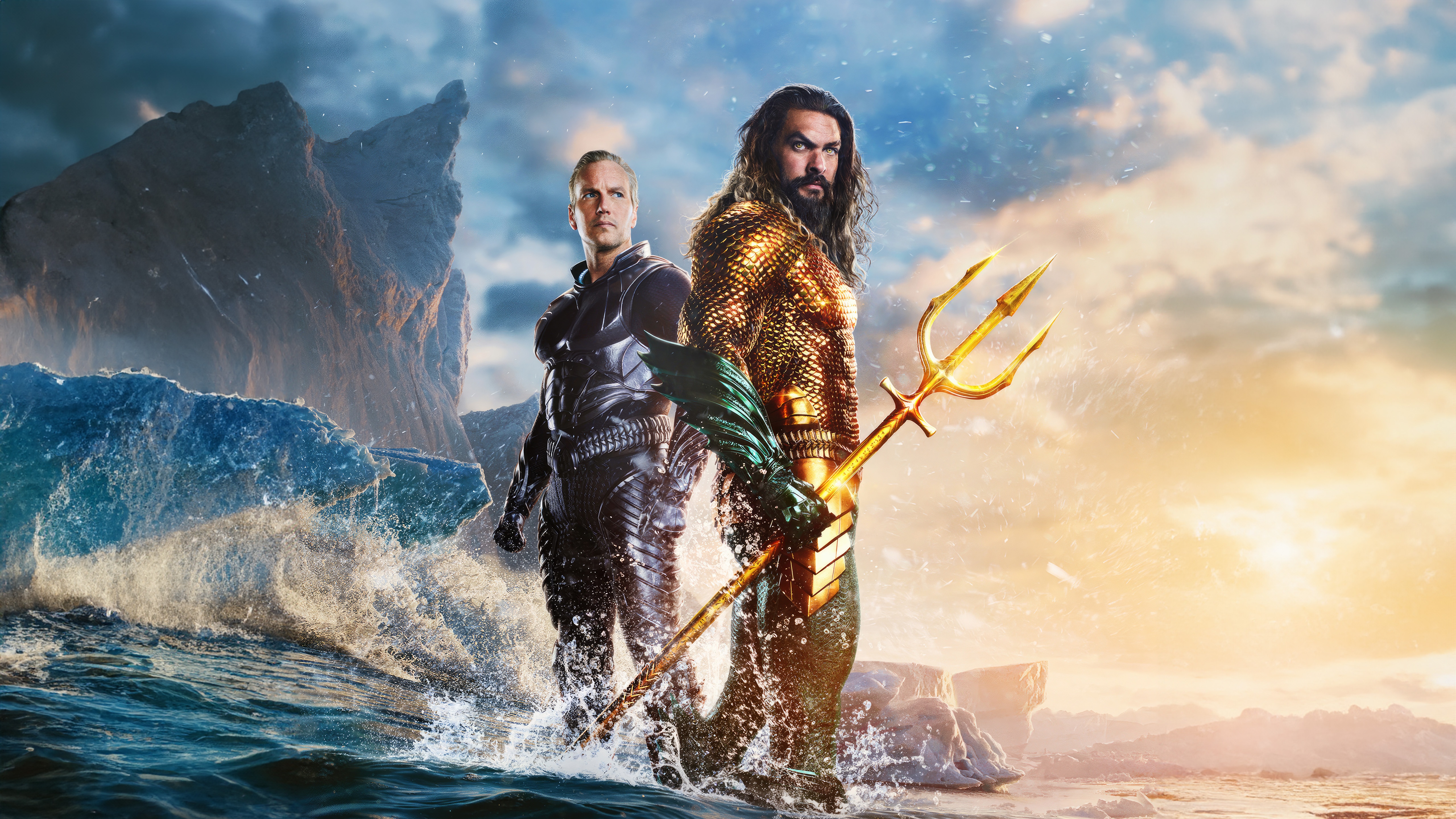 Aquaman and Orm in Aquaman and the Lost Kingdom HD Wallpaper
