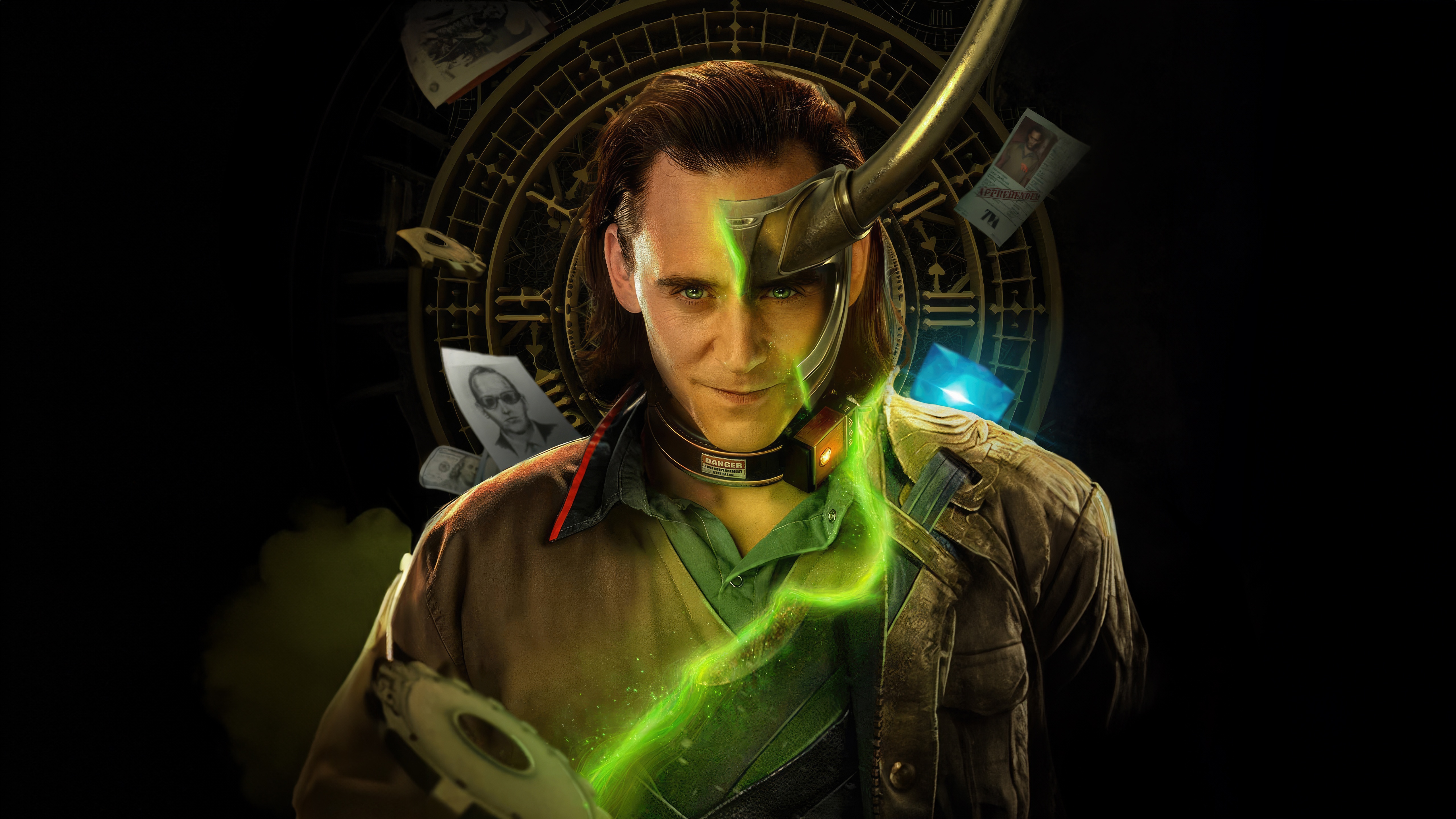 Loki with a Time Variance Authority device HD Wallpaper