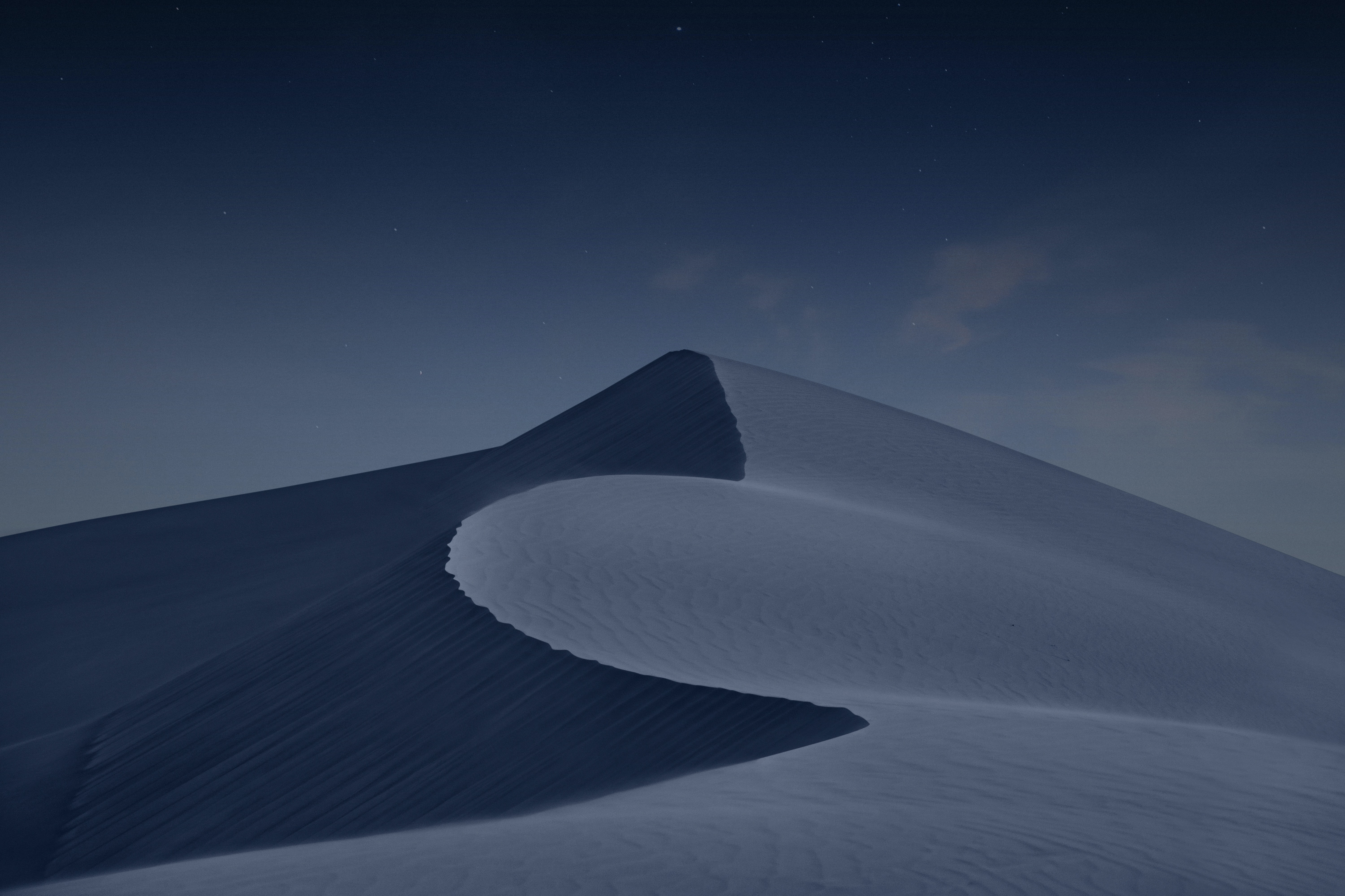 Desert Dunes at Night HD Wallpaper