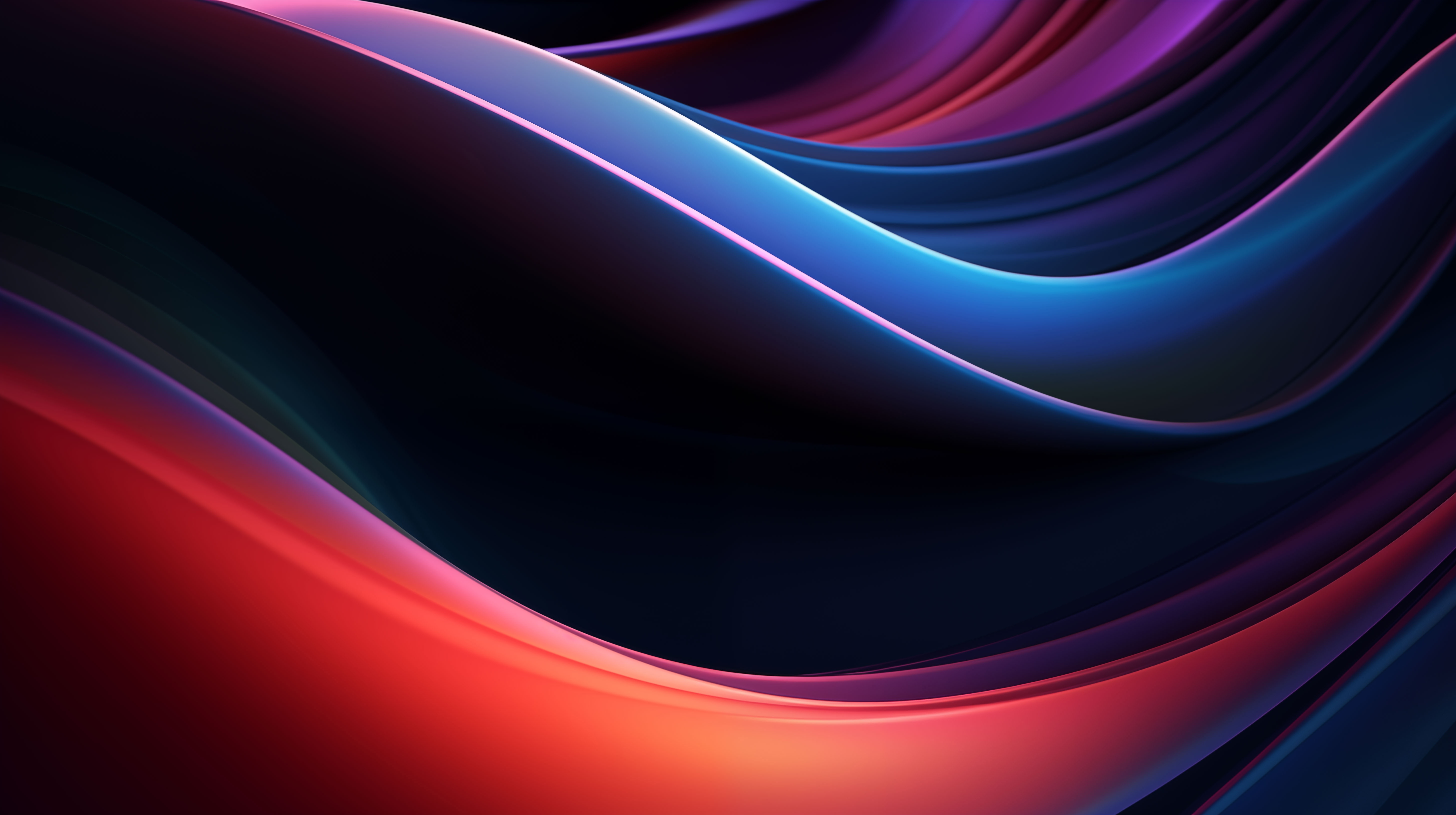 Kinetic Harmony Abstract Flowing Waves HD Wallpaper