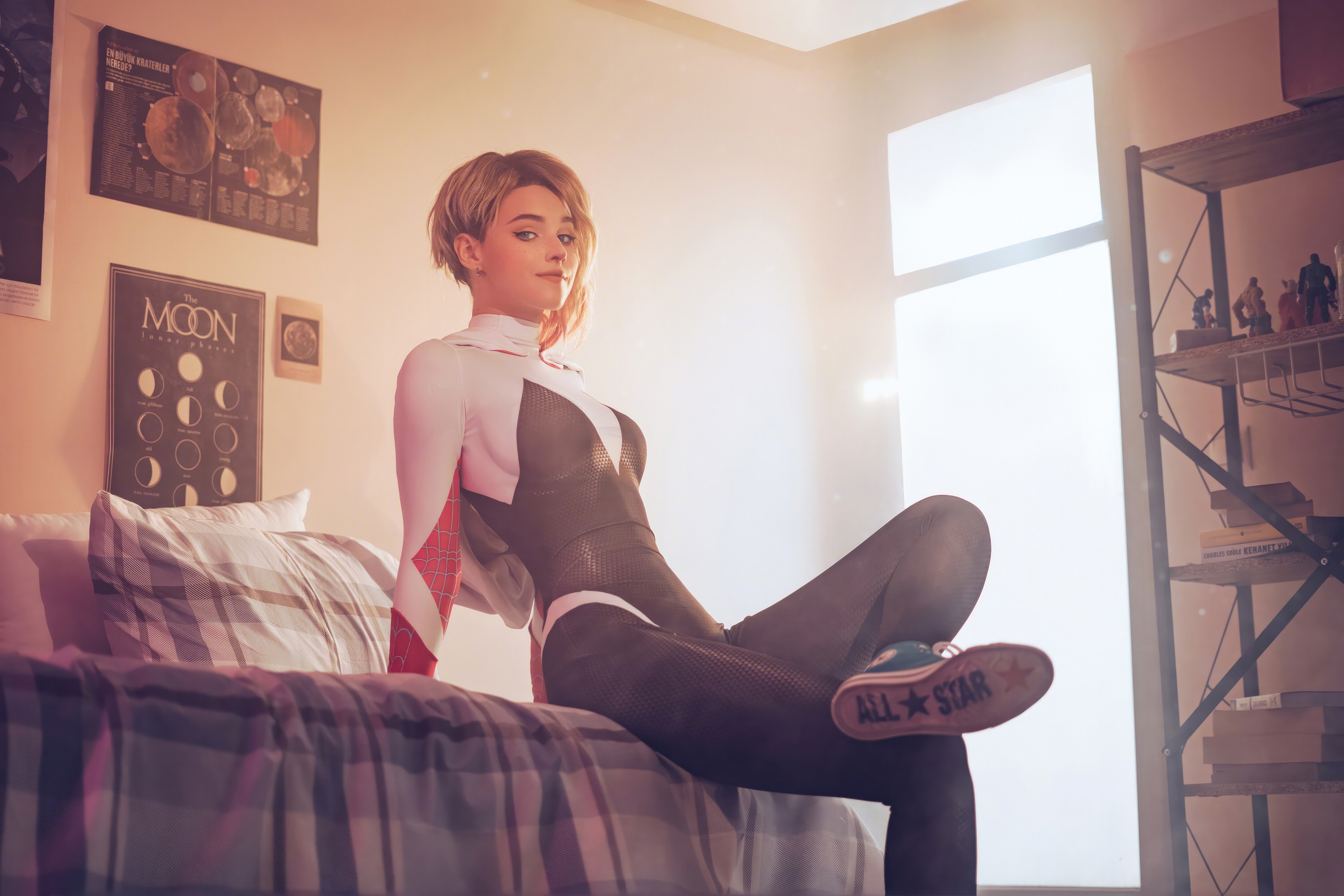 Gwen Stacy Cosplay Shirogane Sama HD Wallpaper