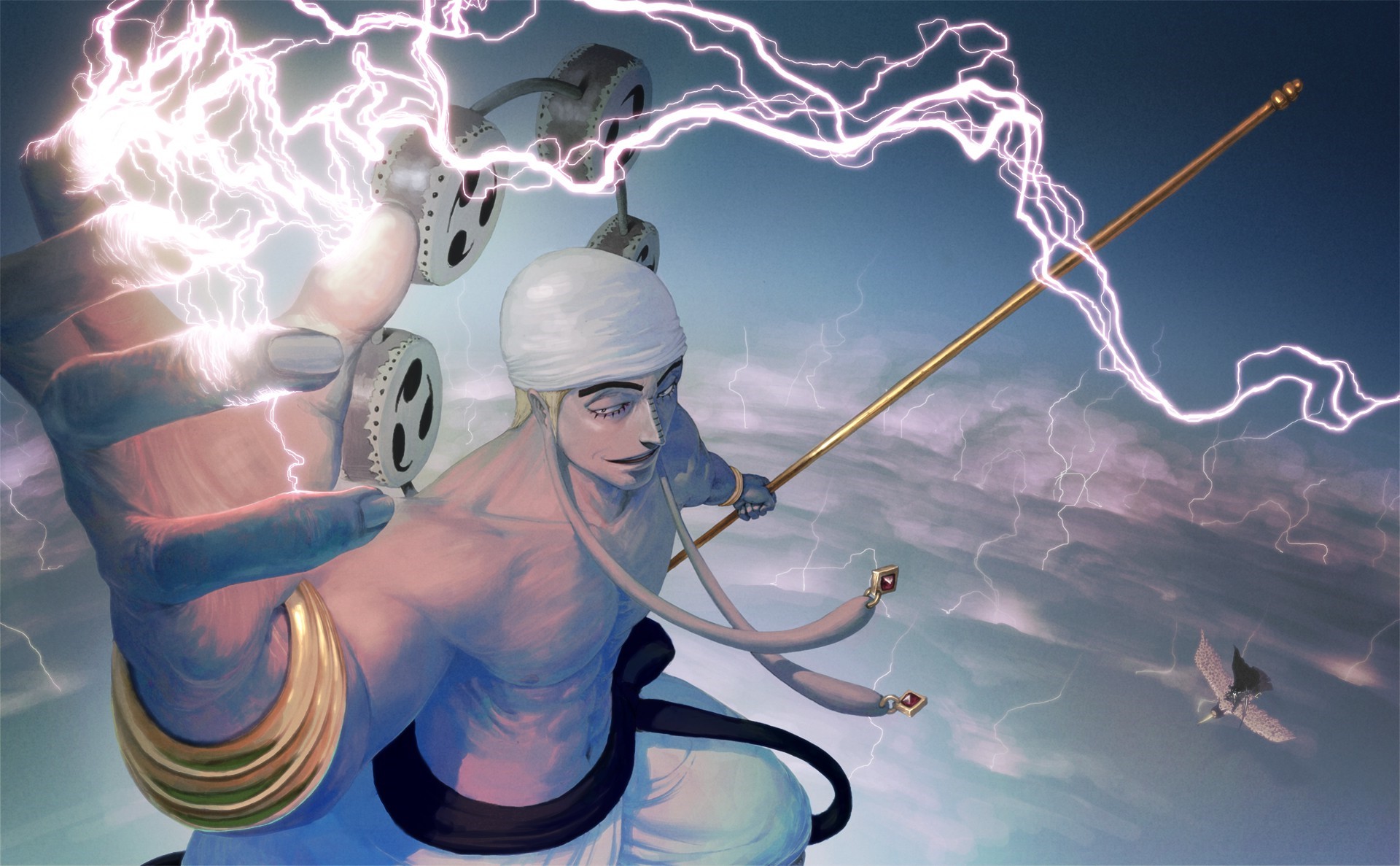 Enel from One Piece with lightning HD Wallpaper
