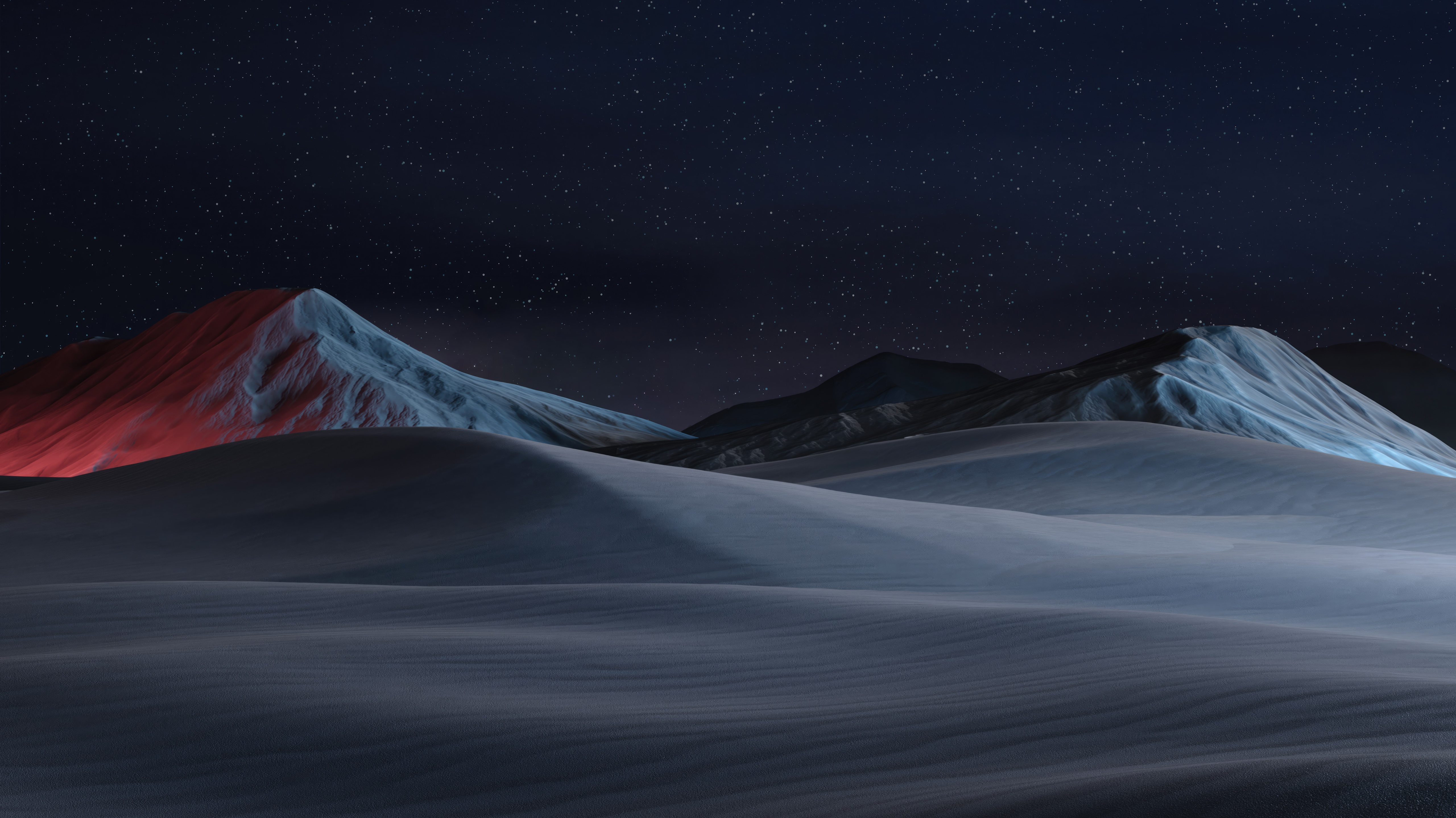 Microsoft Outlook Modern Dark Mountains HD Wallpaper
