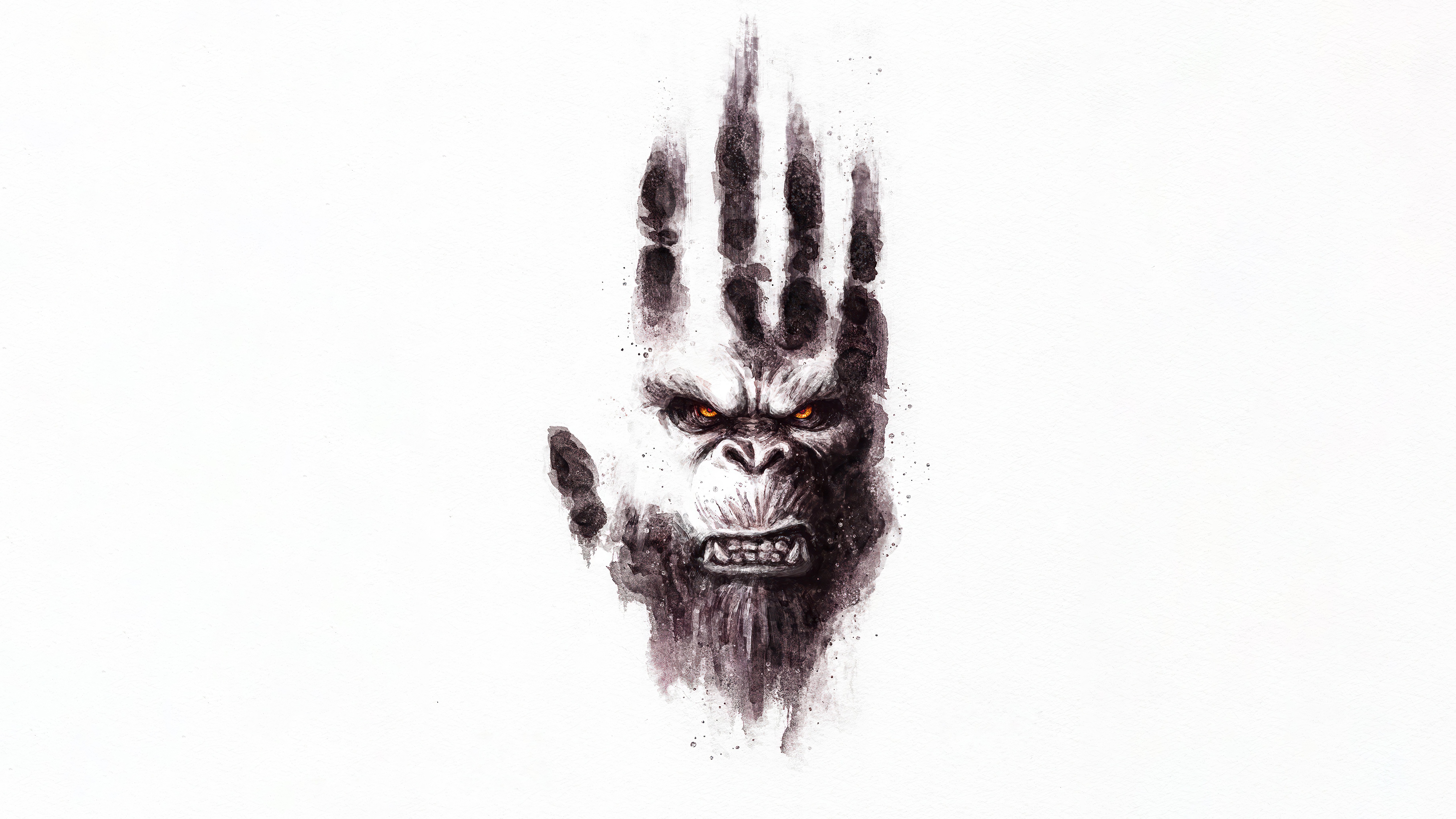 Godzilla X Kong The New Empire Handprint HD Wallpaper