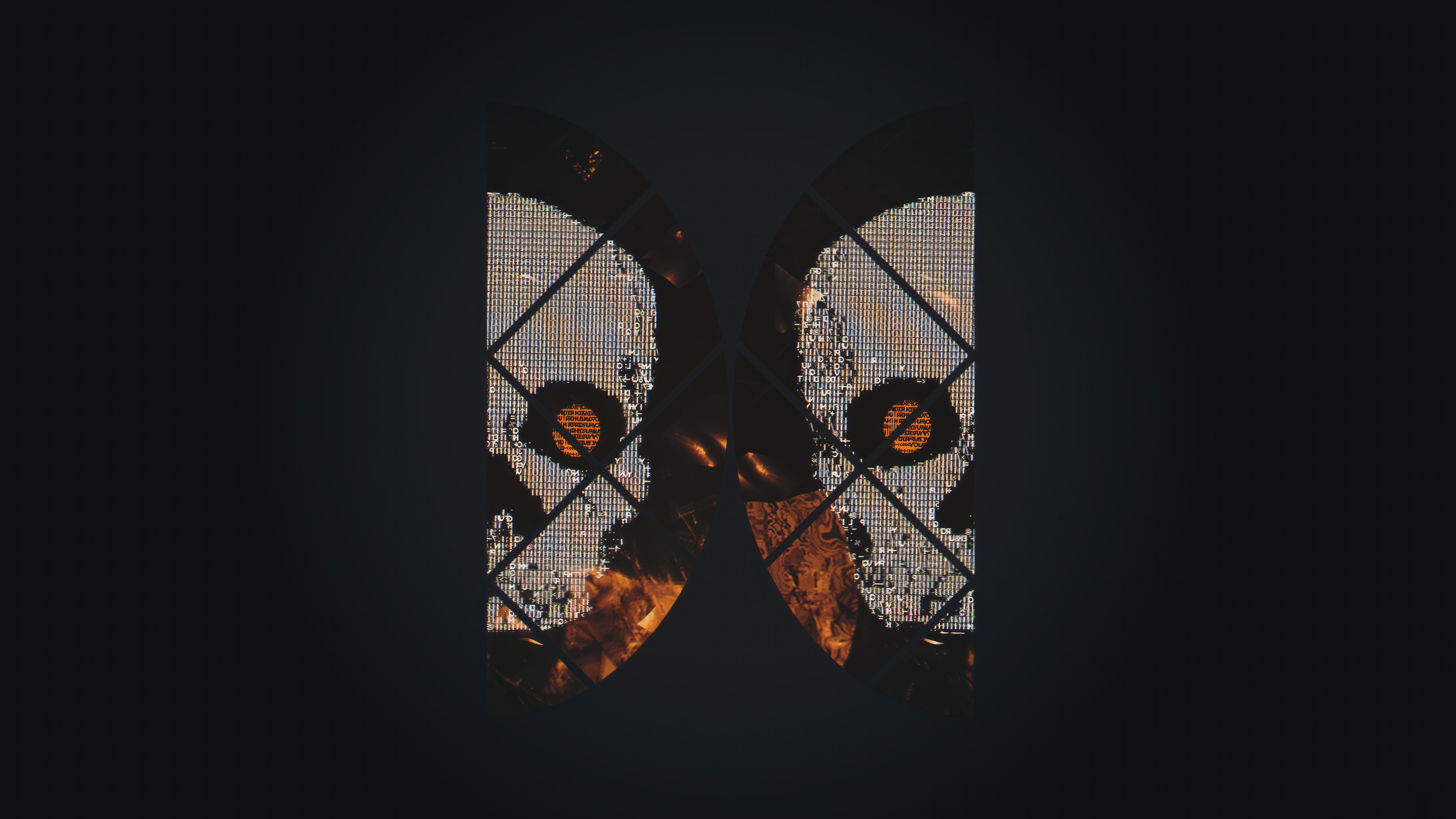 Call of Duty Ghost Skull Glitch Art HD Wallpaper