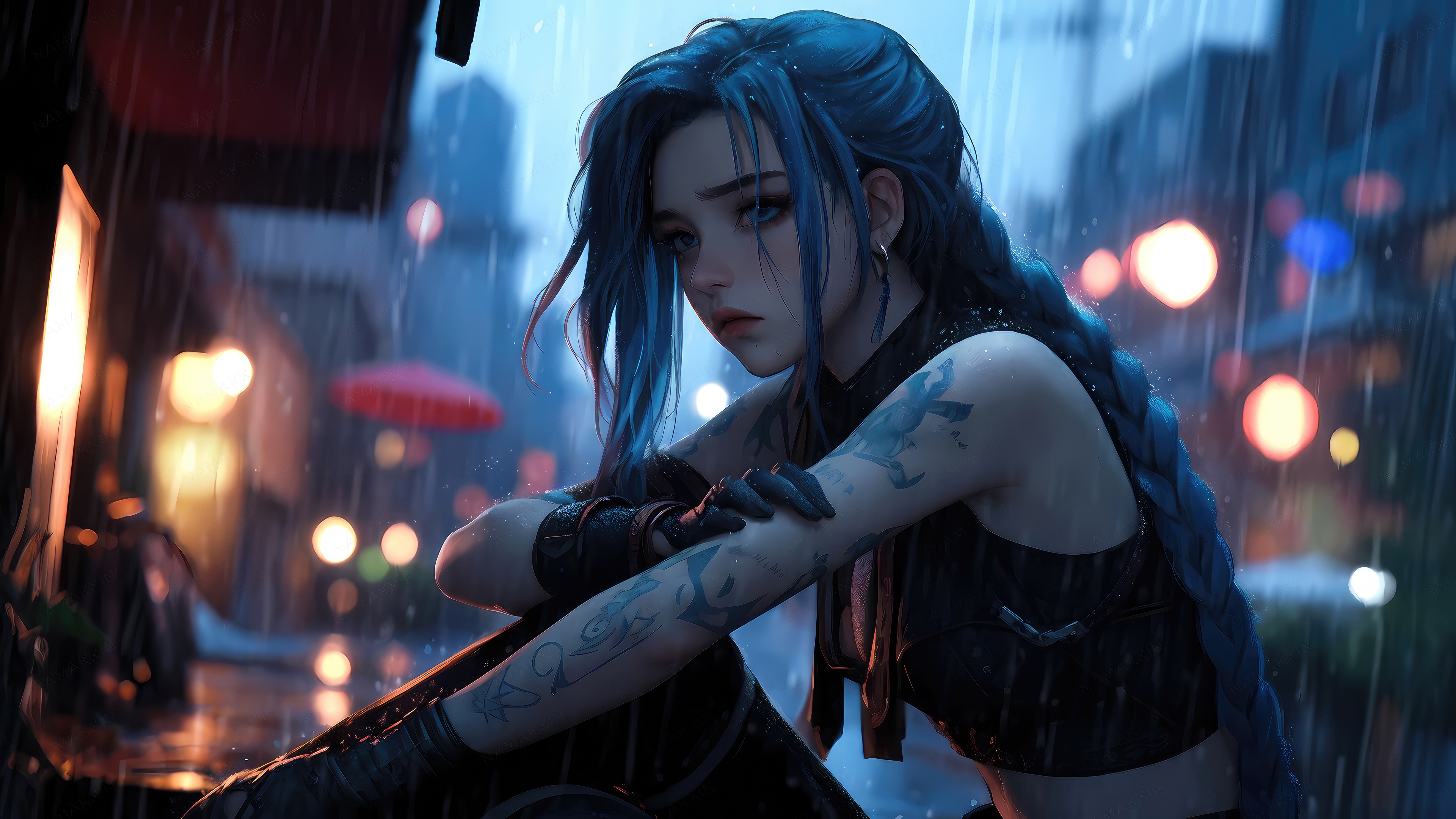 Jinx in the Rain HD Wallpaper