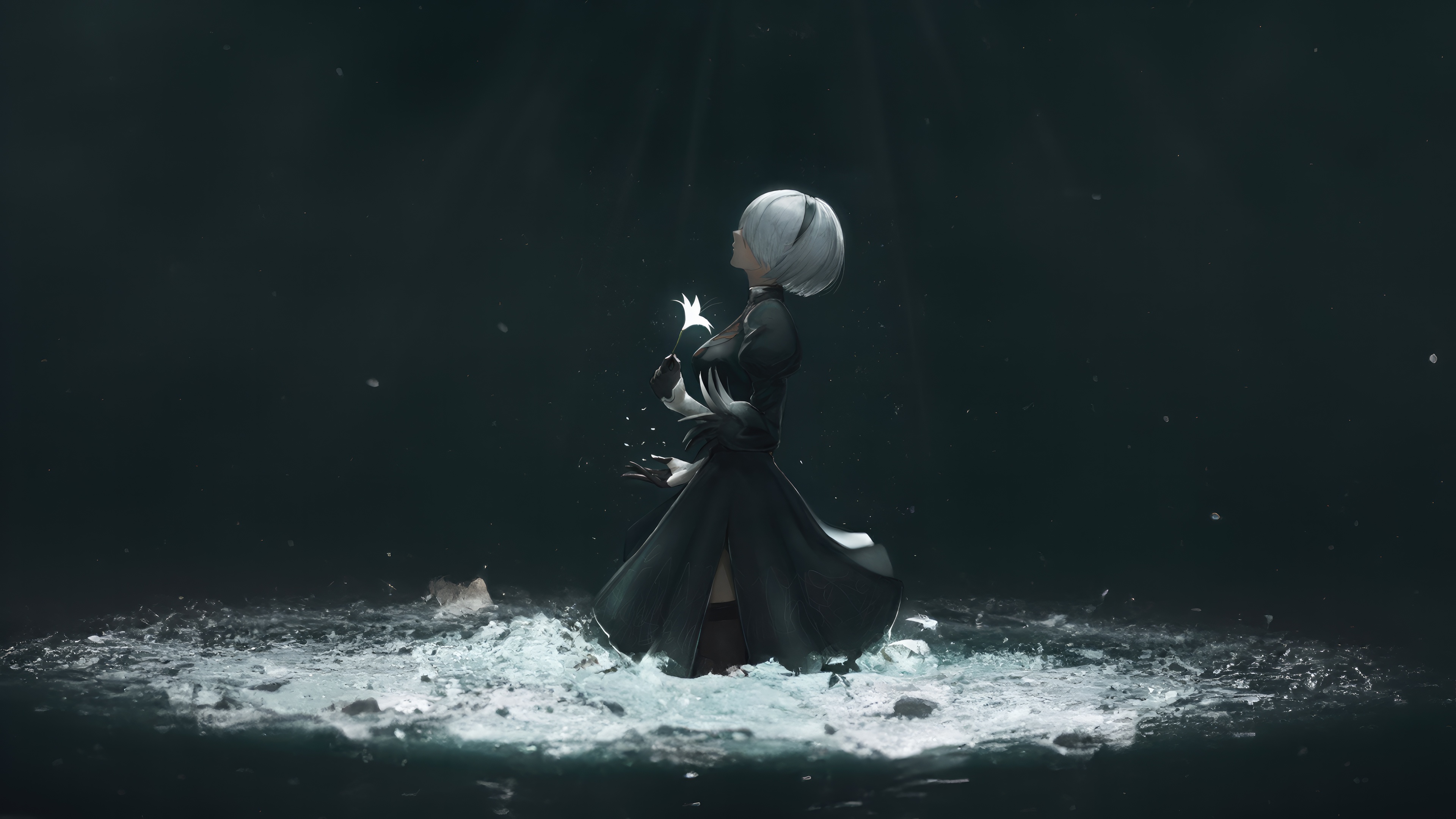 Nier Automata 2b Illuminating Hope HD Wallpaper