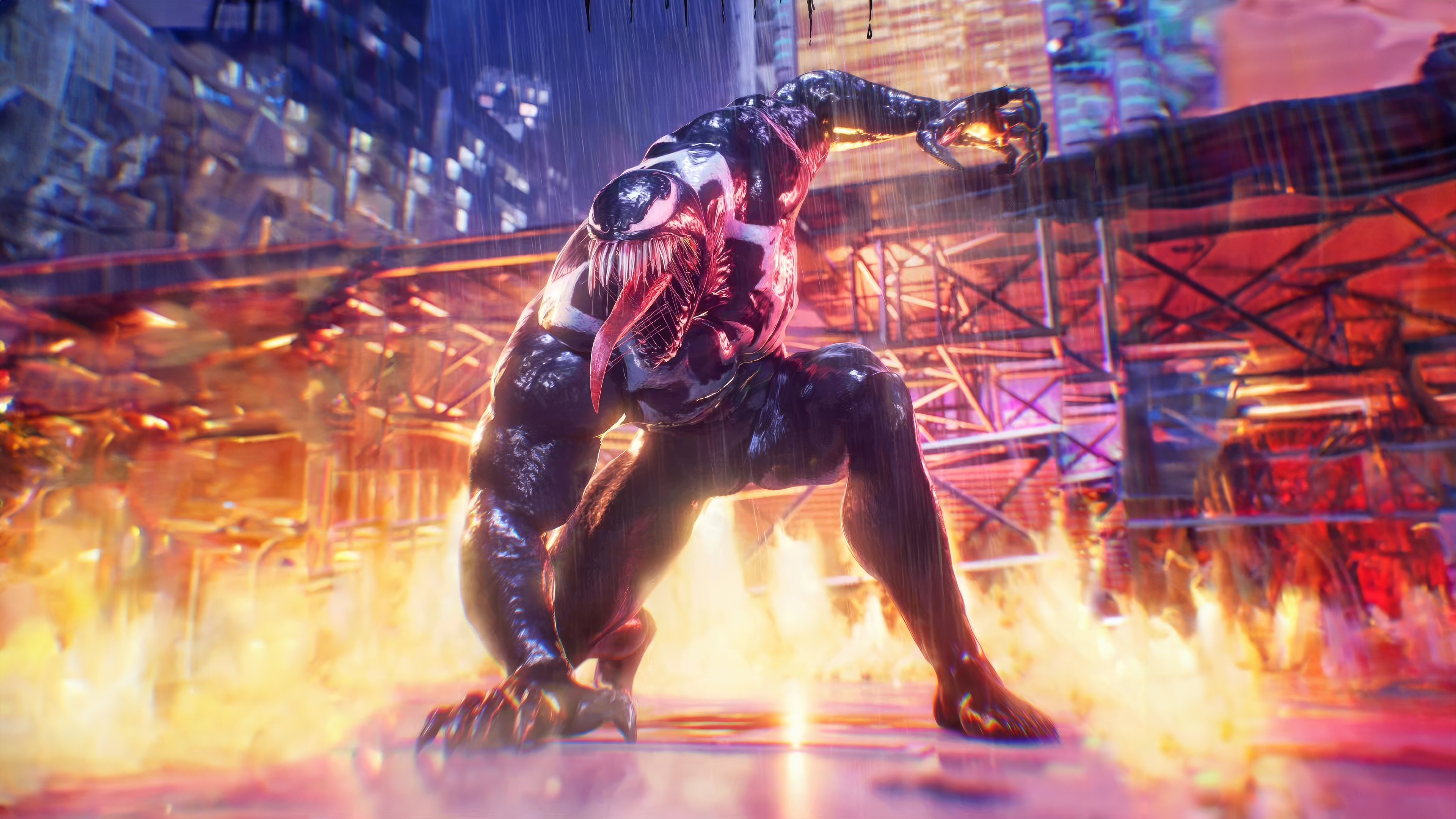 Venom in Marvel's Spider-Man 2 HD Wallpaper