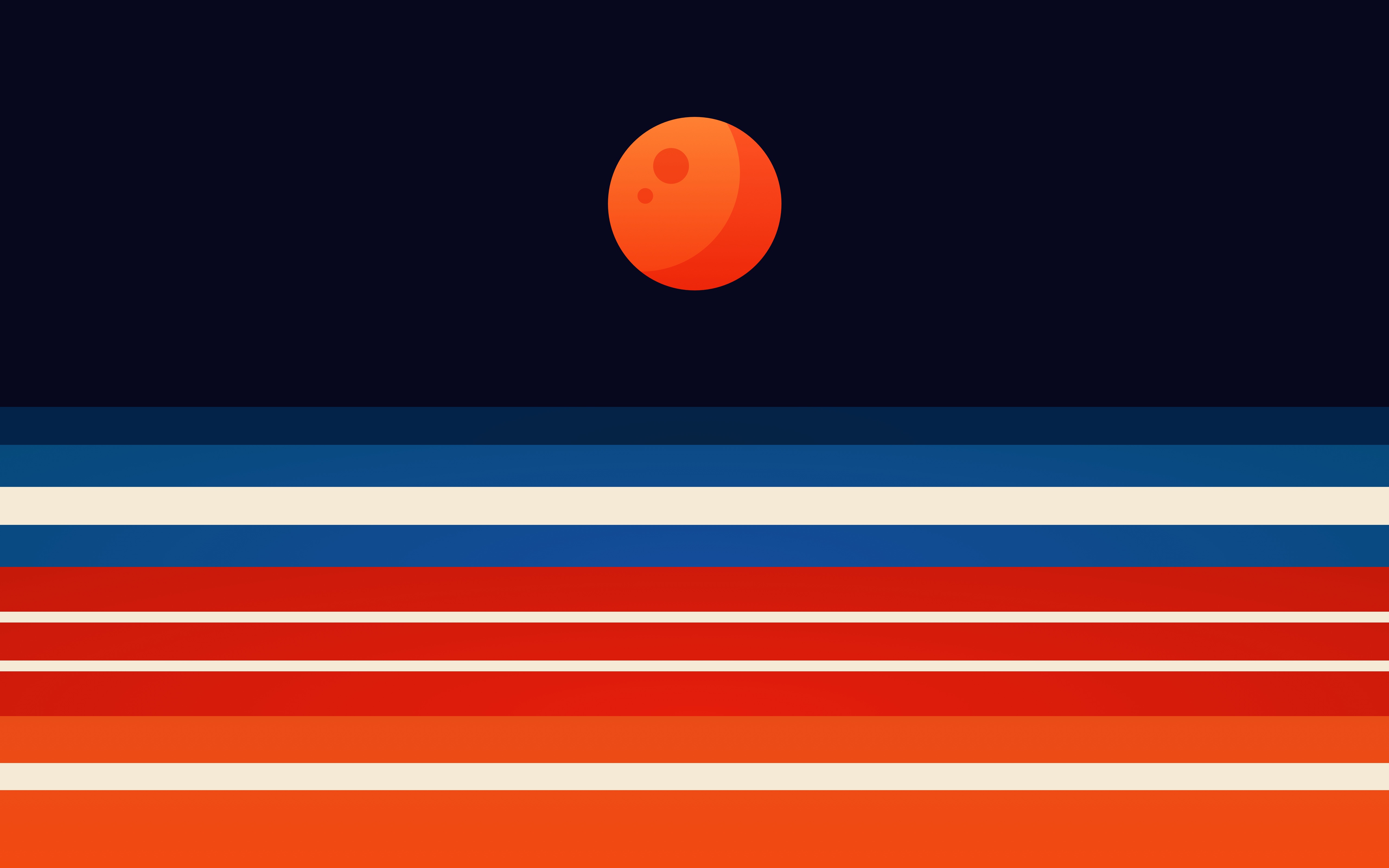 Abstract Mars and Stripes HD Wallpaper