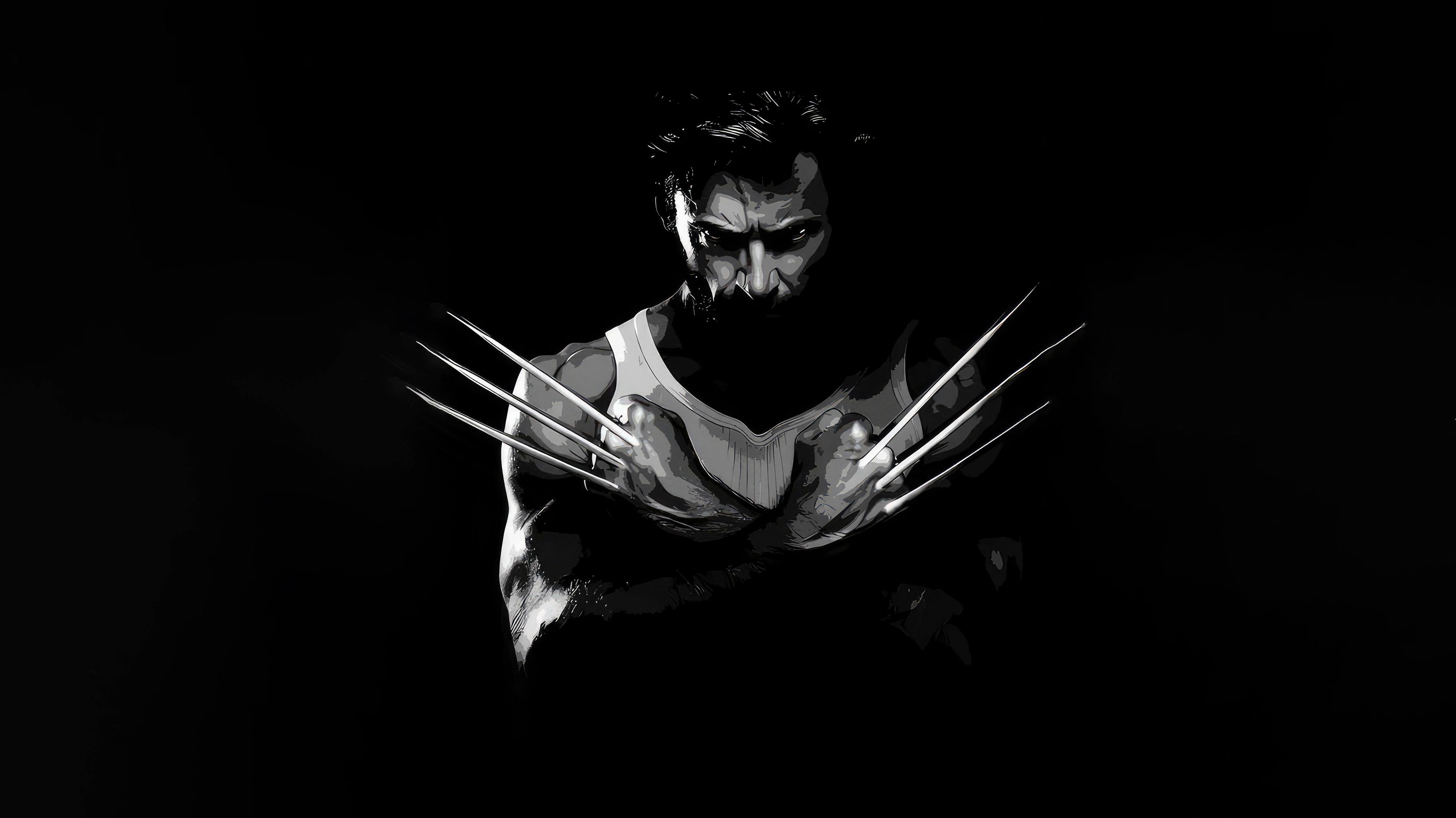 Wolverine with adamantium claws HD Wallpaper