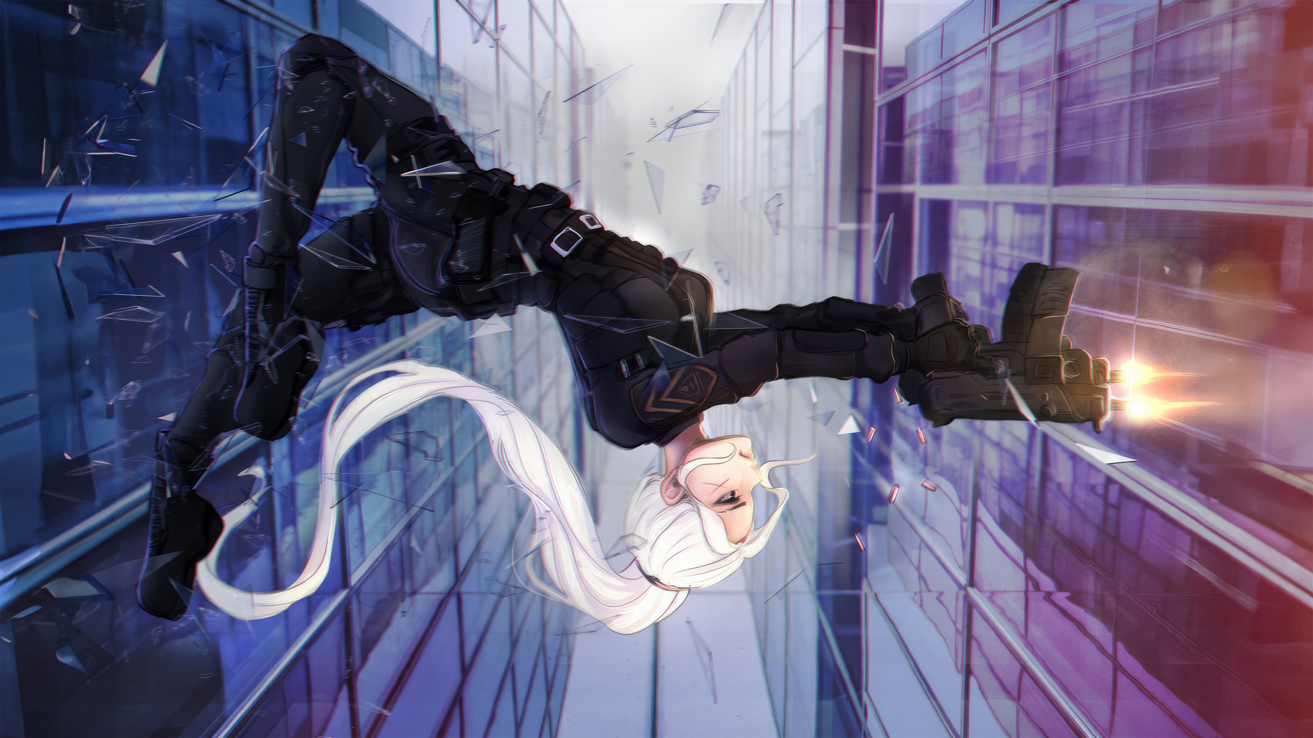 Vigilante Amidst The Chaos Crossfire HD Wallpaper