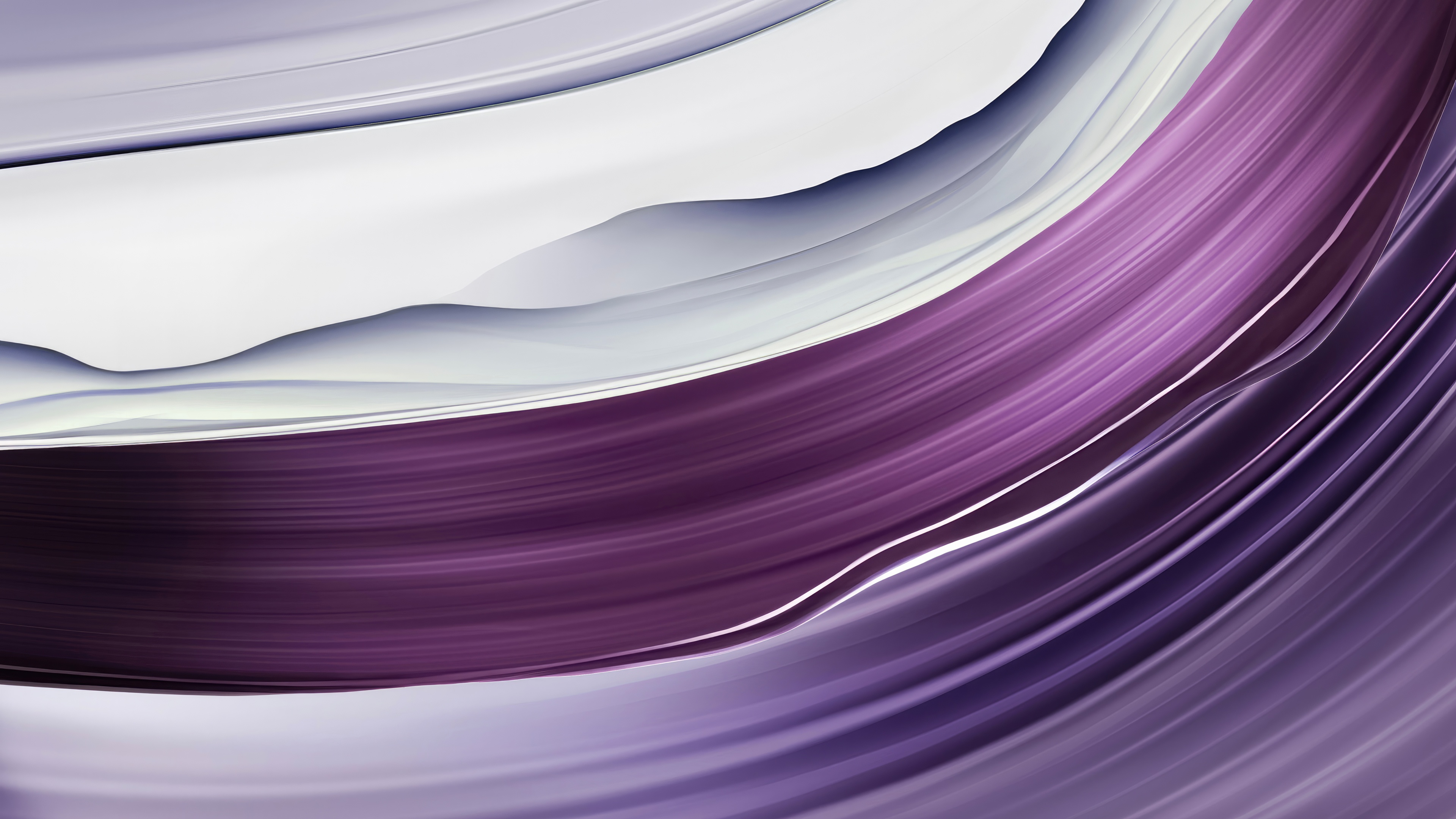 Abstract purple and white flowing lines HD Wallpaper
