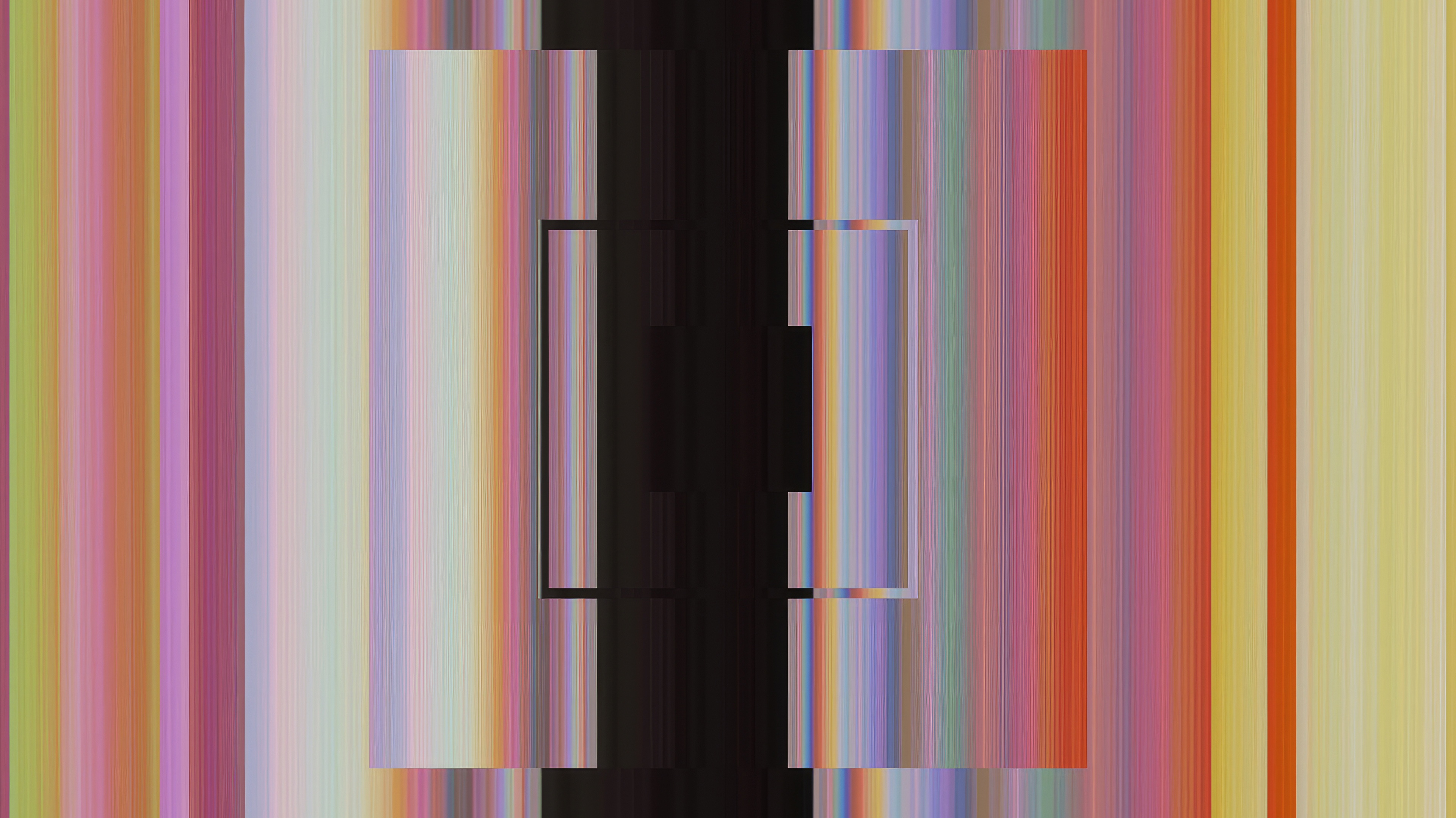 Glitch Abstract Design with Vertical Stripes HD Wallpaper