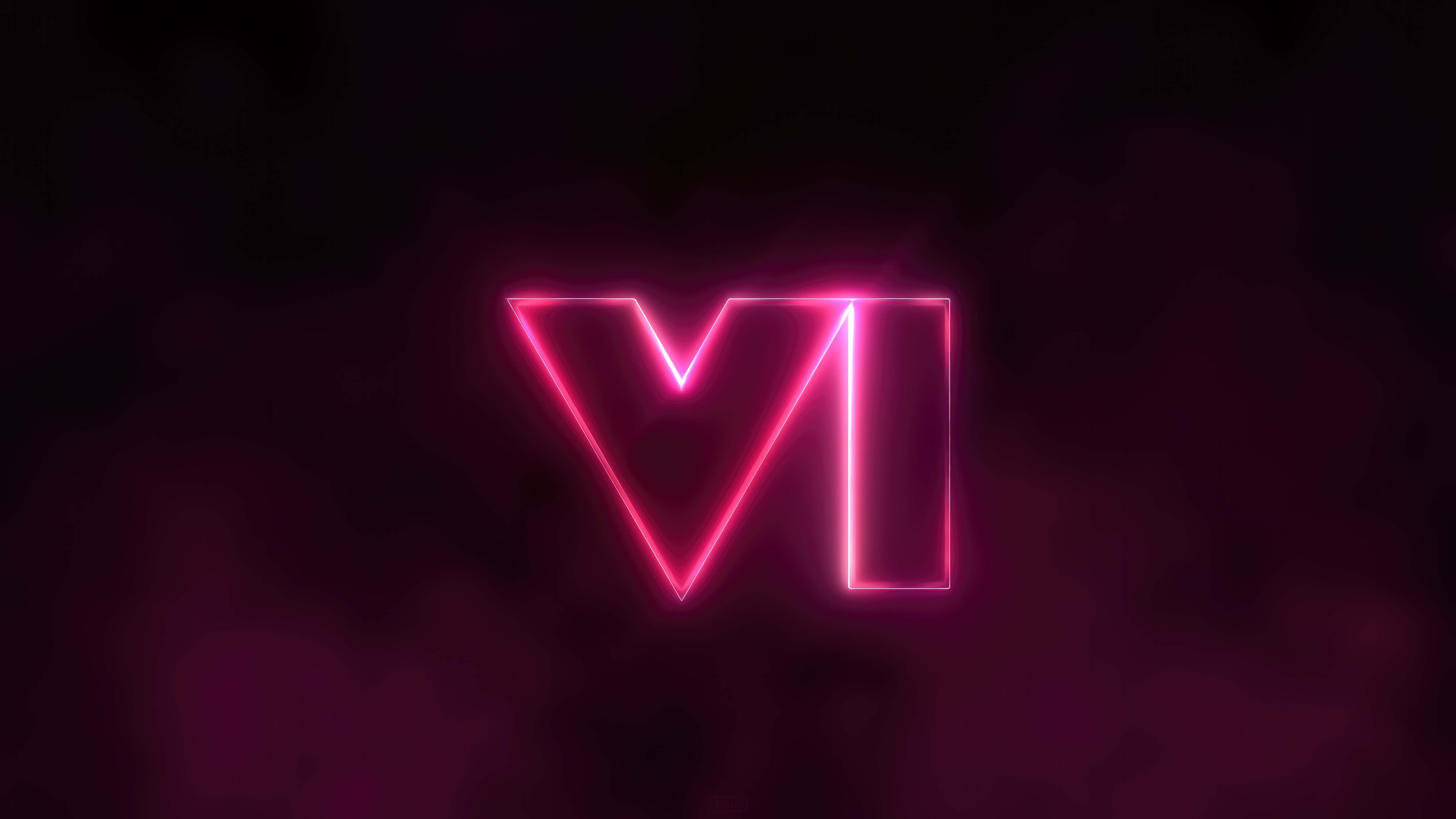 Gta Vi Neon Logo HD Wallpaper