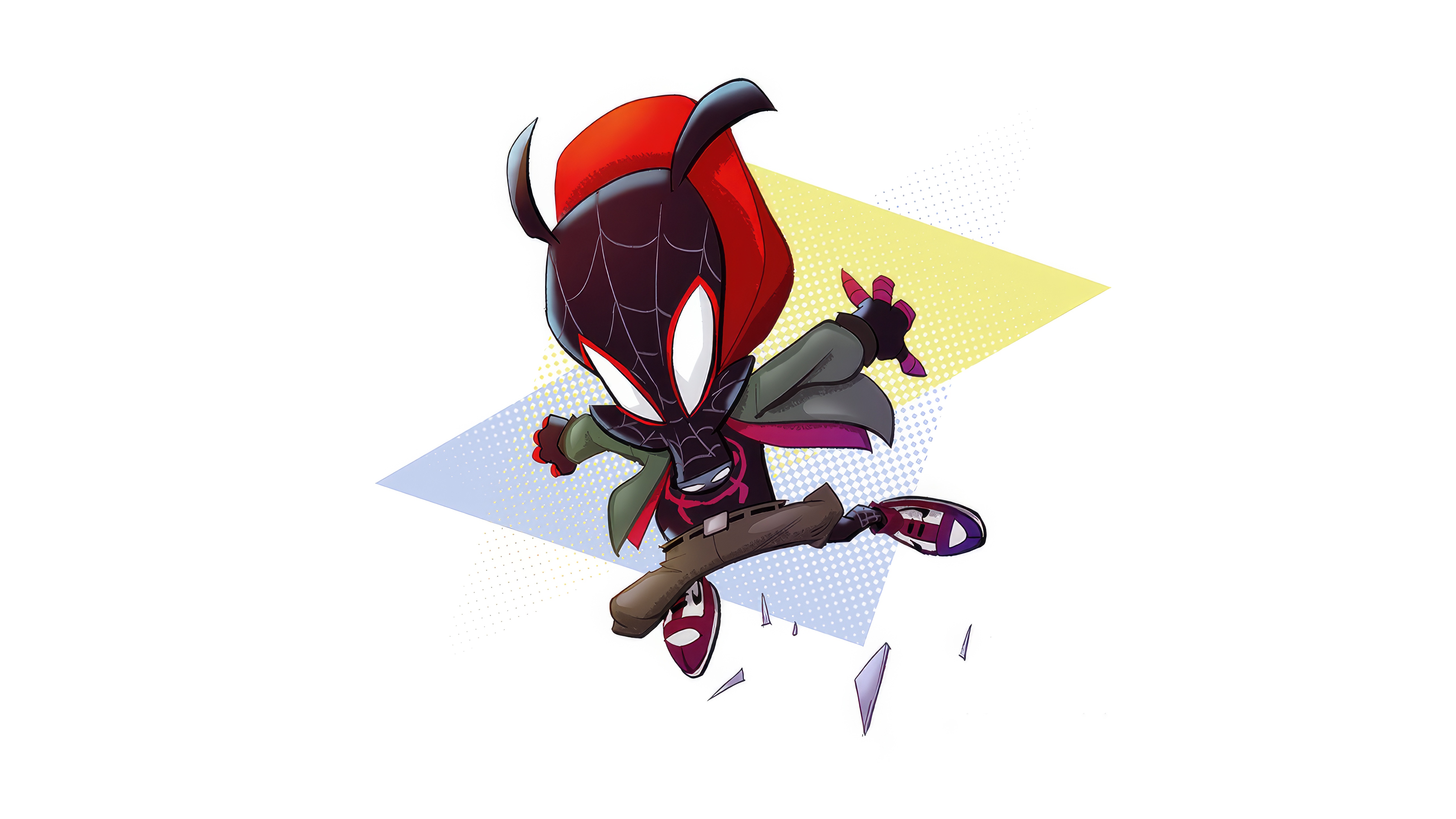 Spider-Ham cartoon character in action pose HD Wallpaper