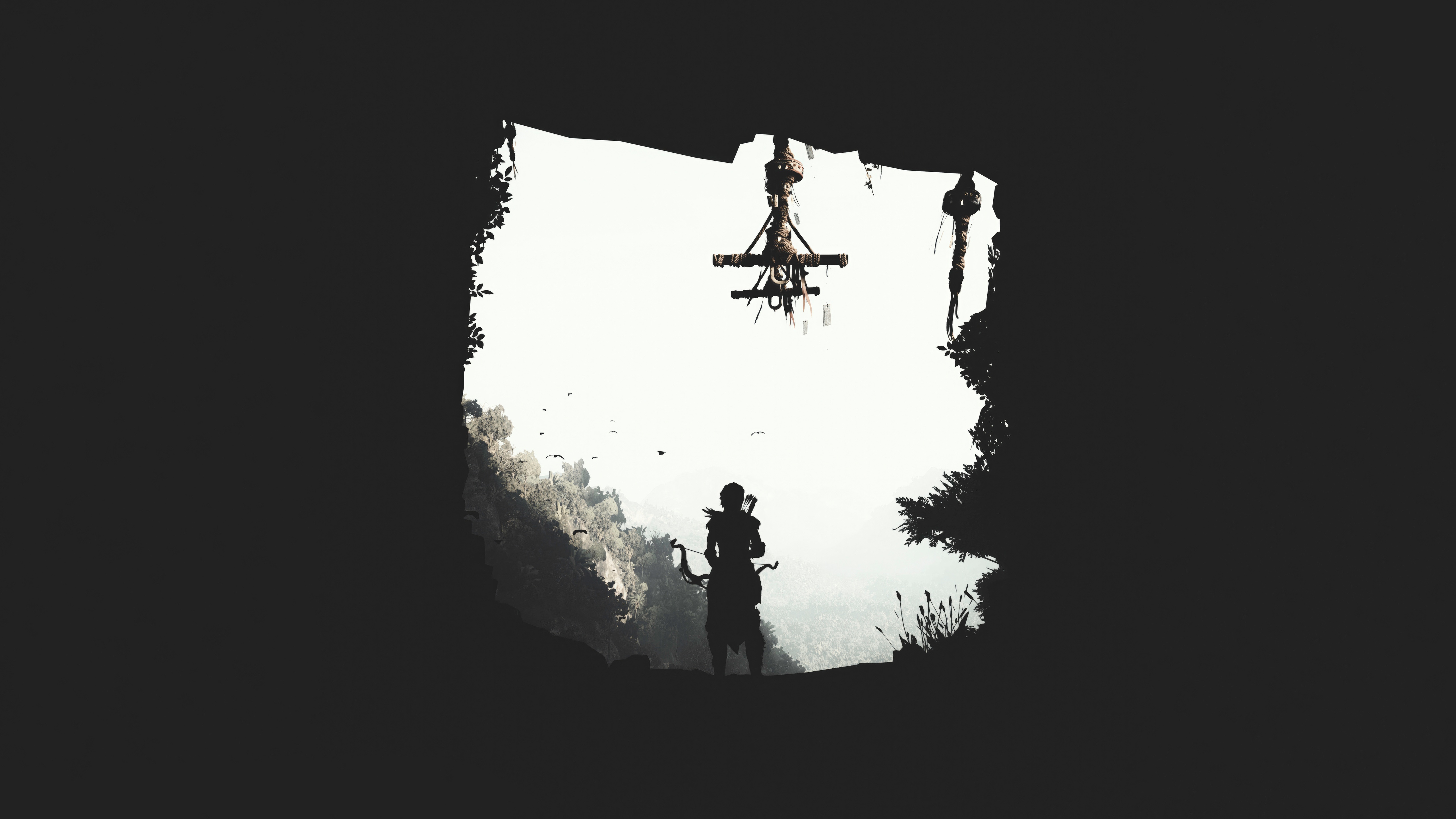 Shadow of the Tomb Raider Silhouette HD Wallpaper