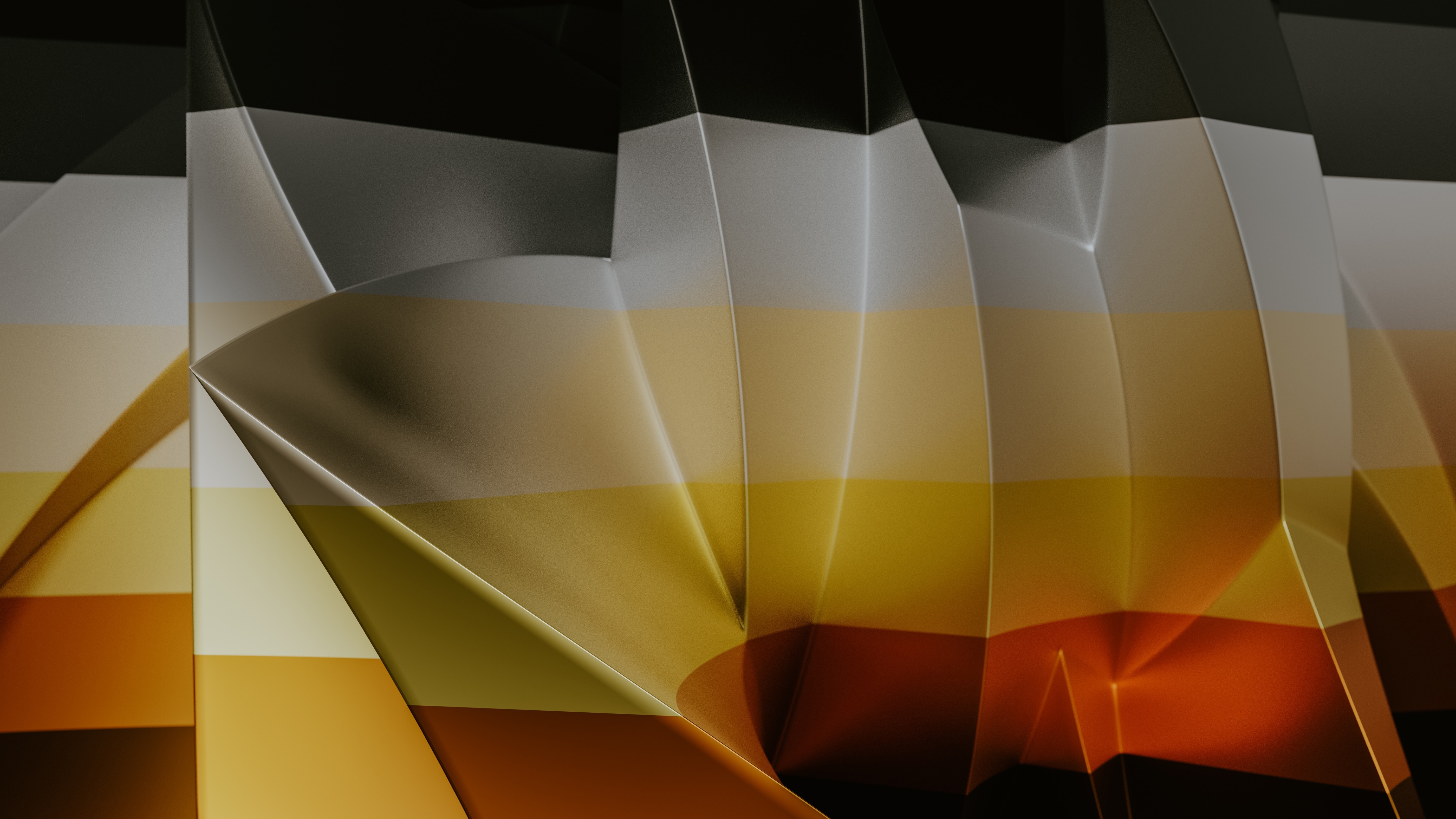 Abstract geometric shapes with gradient colors HD Wallpaper