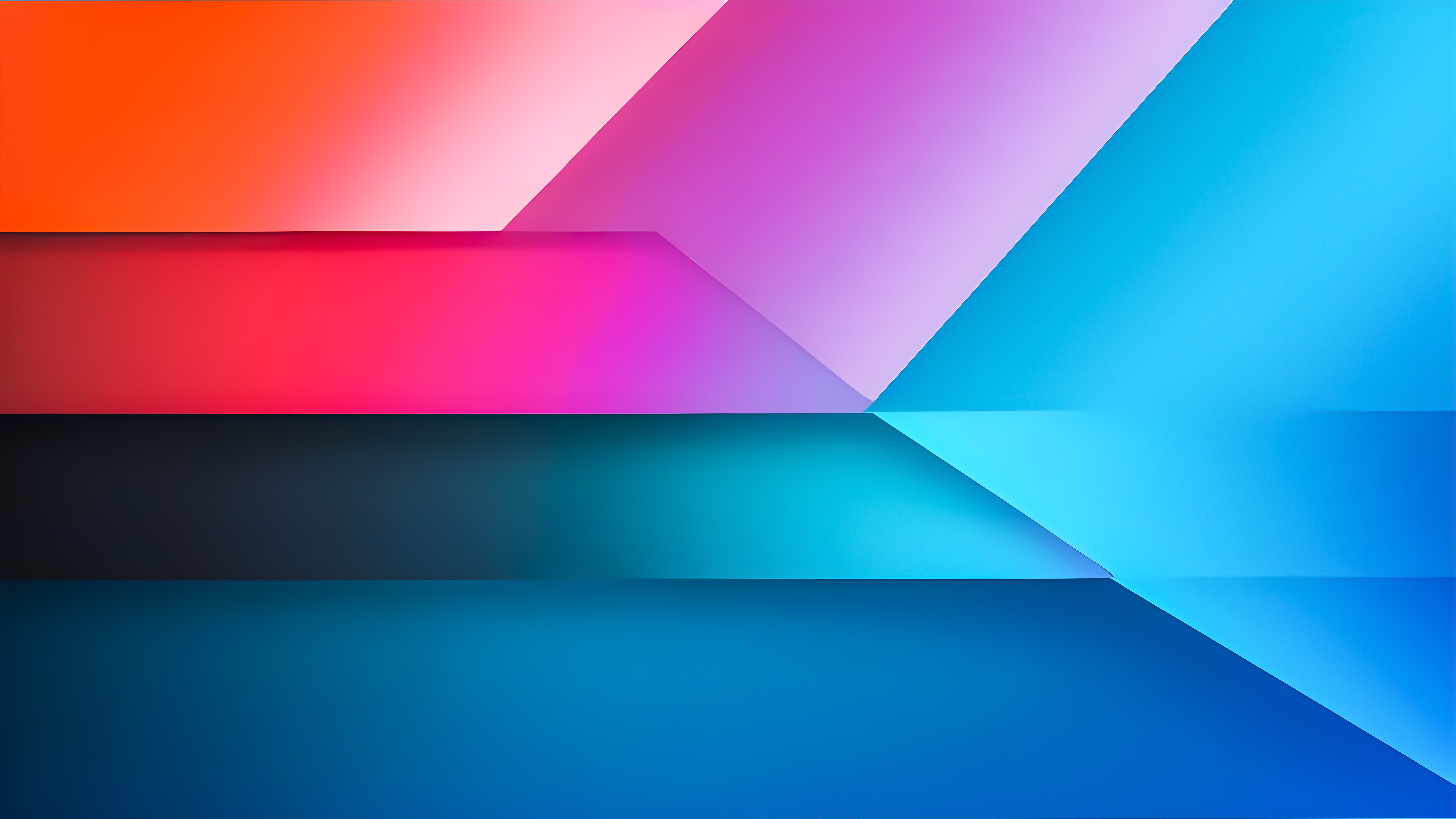 Abstract Material with Geometric Shapes and Gradients HD Wallpaper