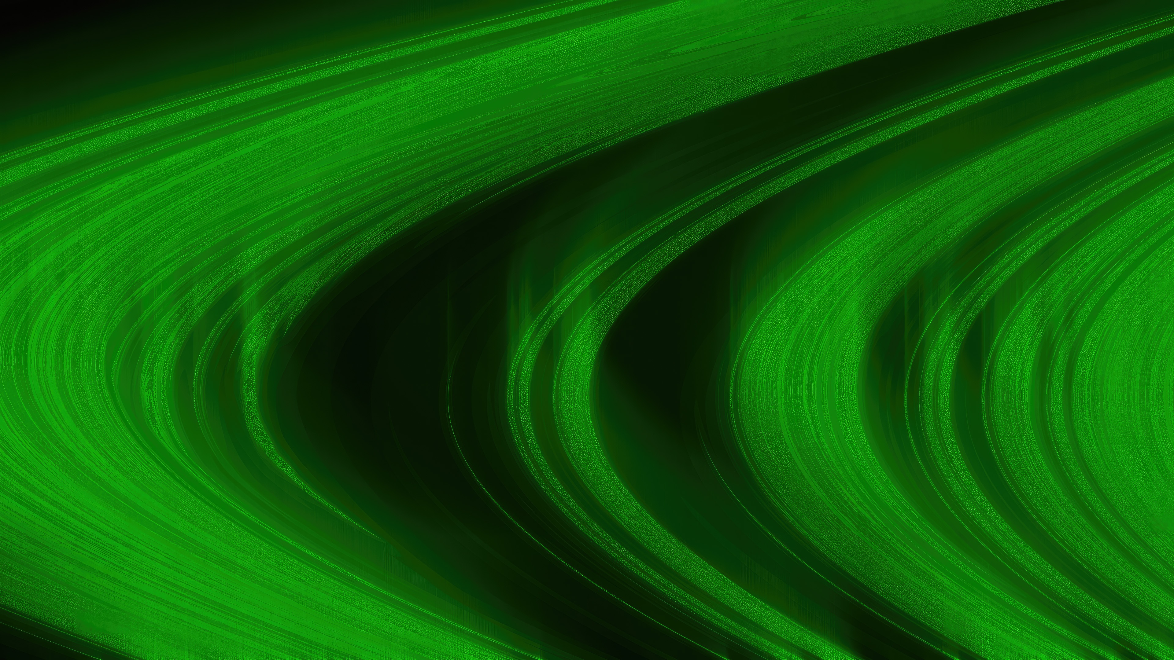 Green Saturn Rings HD Wallpaper