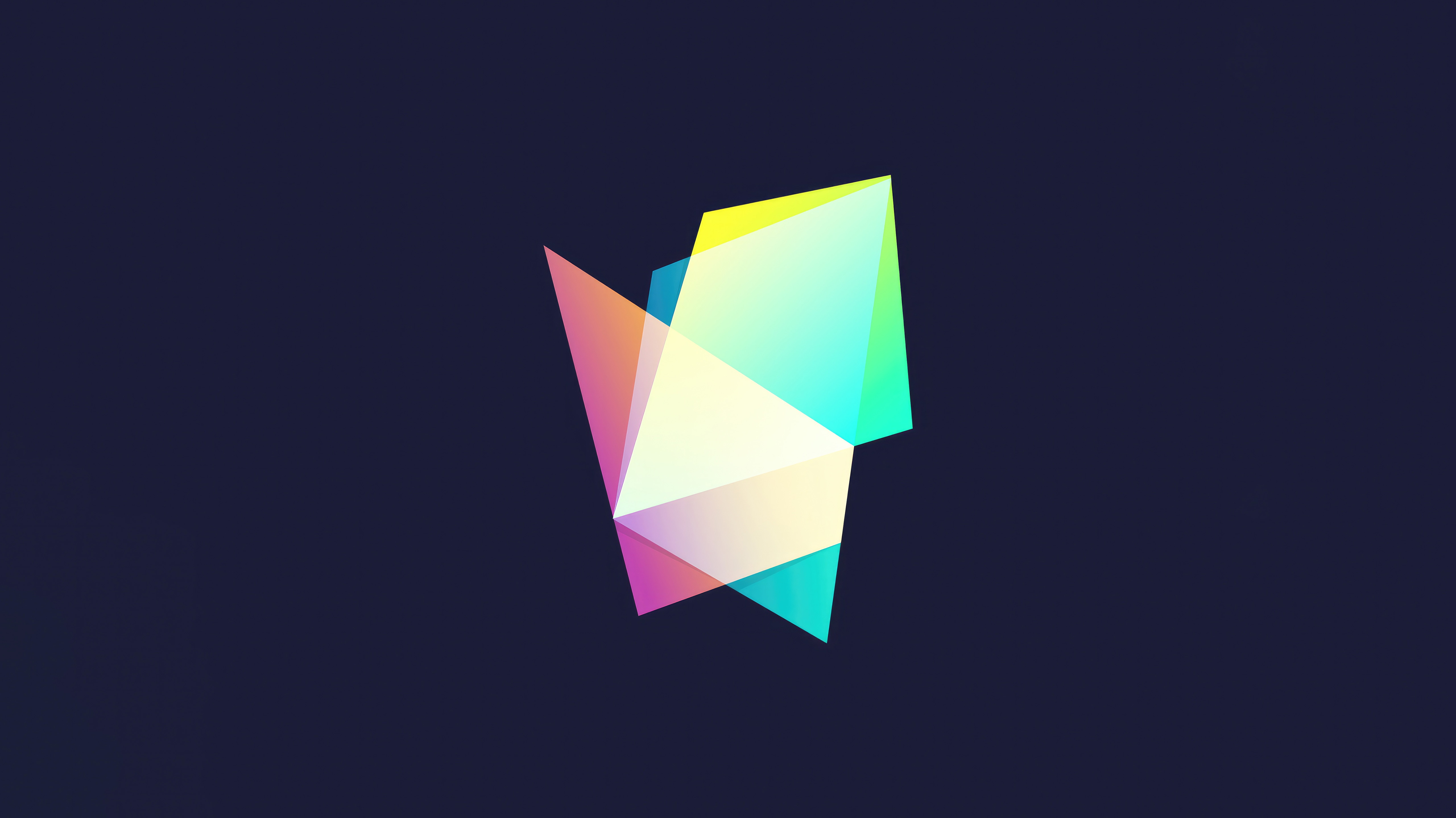Abstract geometric shapes with gradient colors HD Wallpaper