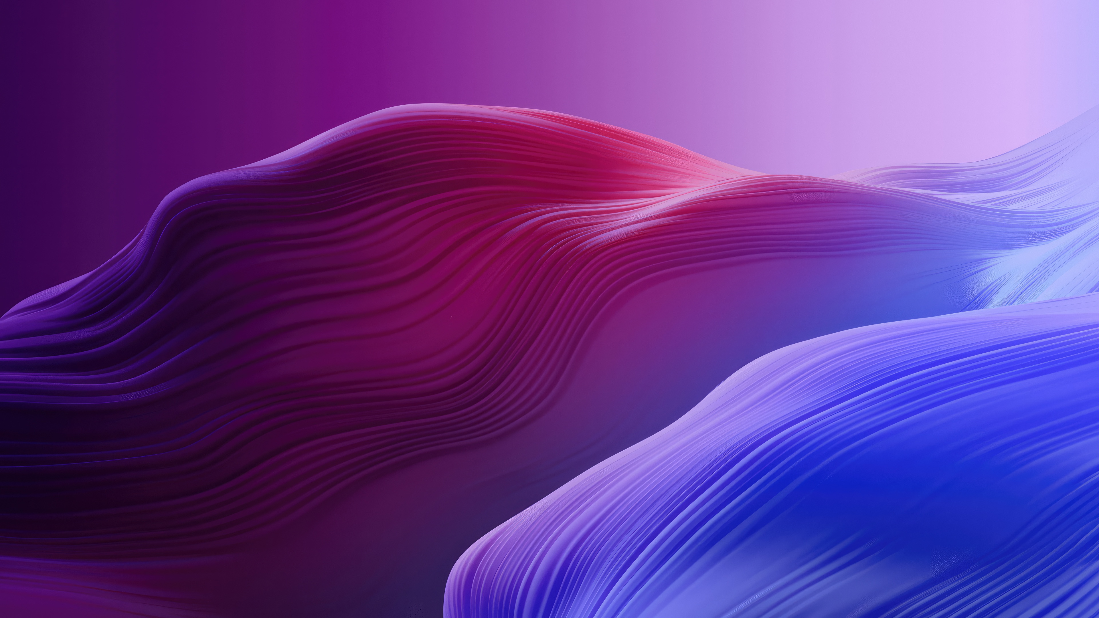 Abstract waves of purple and blue HD Wallpaper