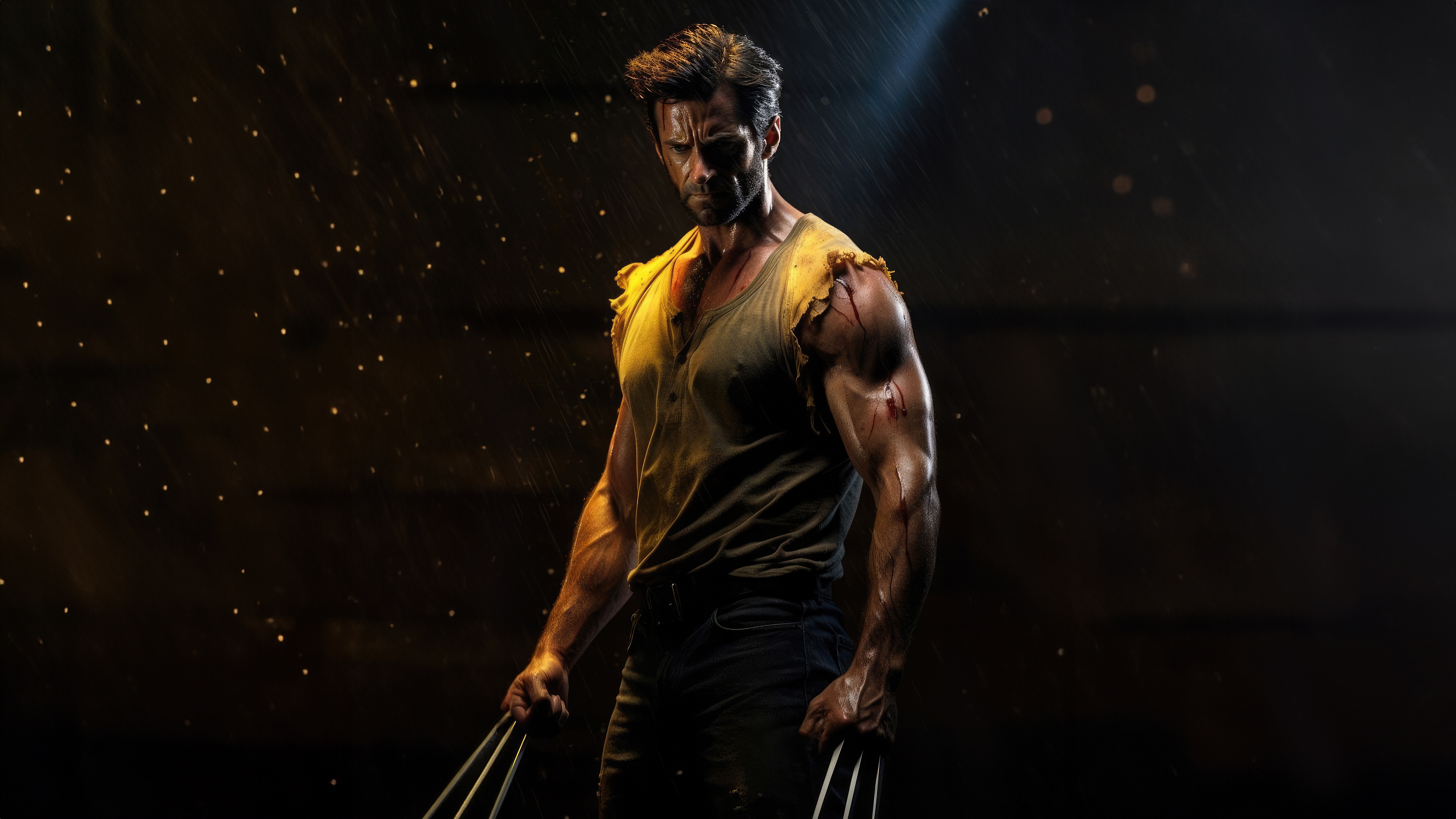 Wolverine with Signature Claws HD Wallpaper