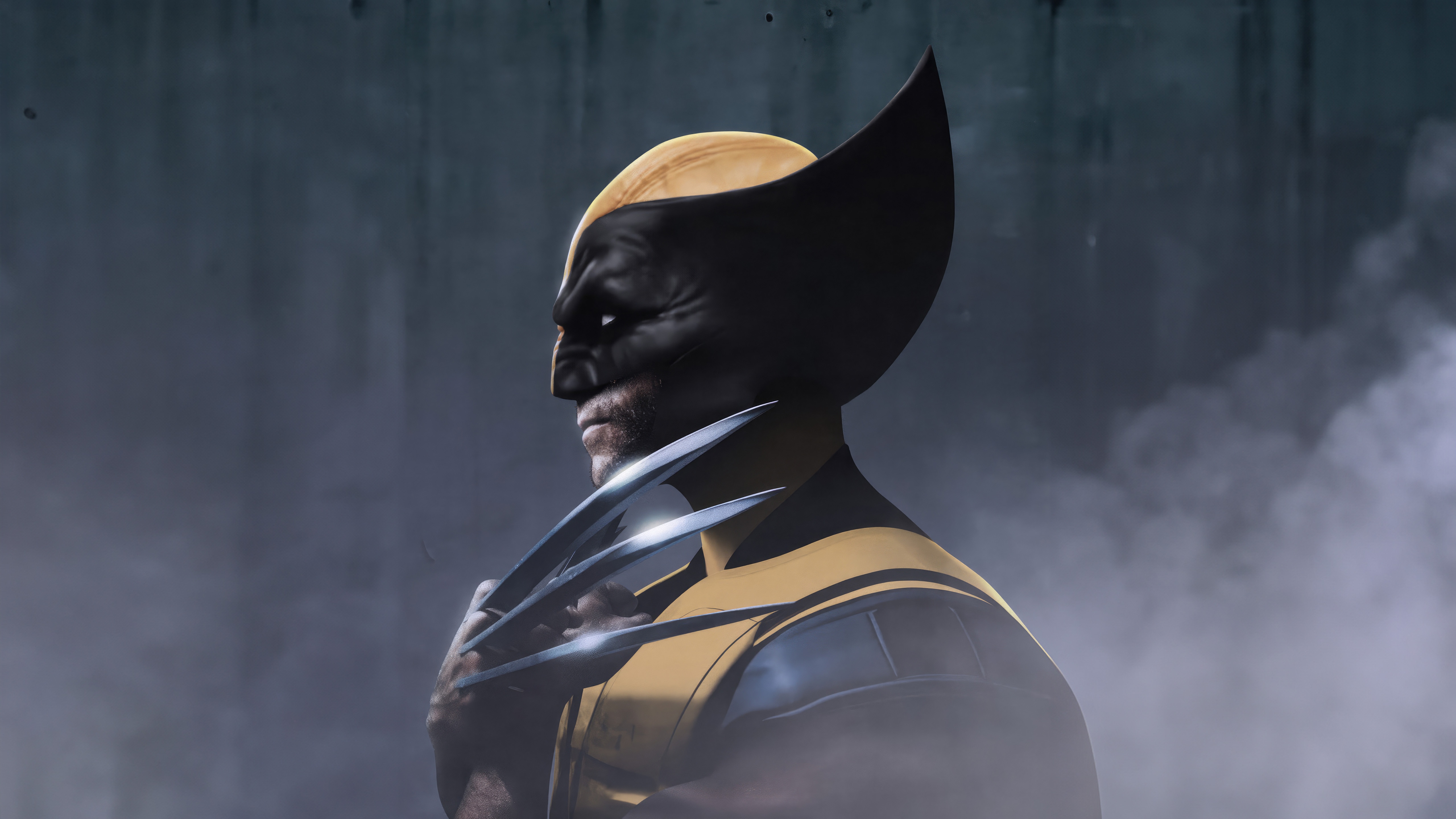 Wolverine with adamantium claws HD Wallpaper