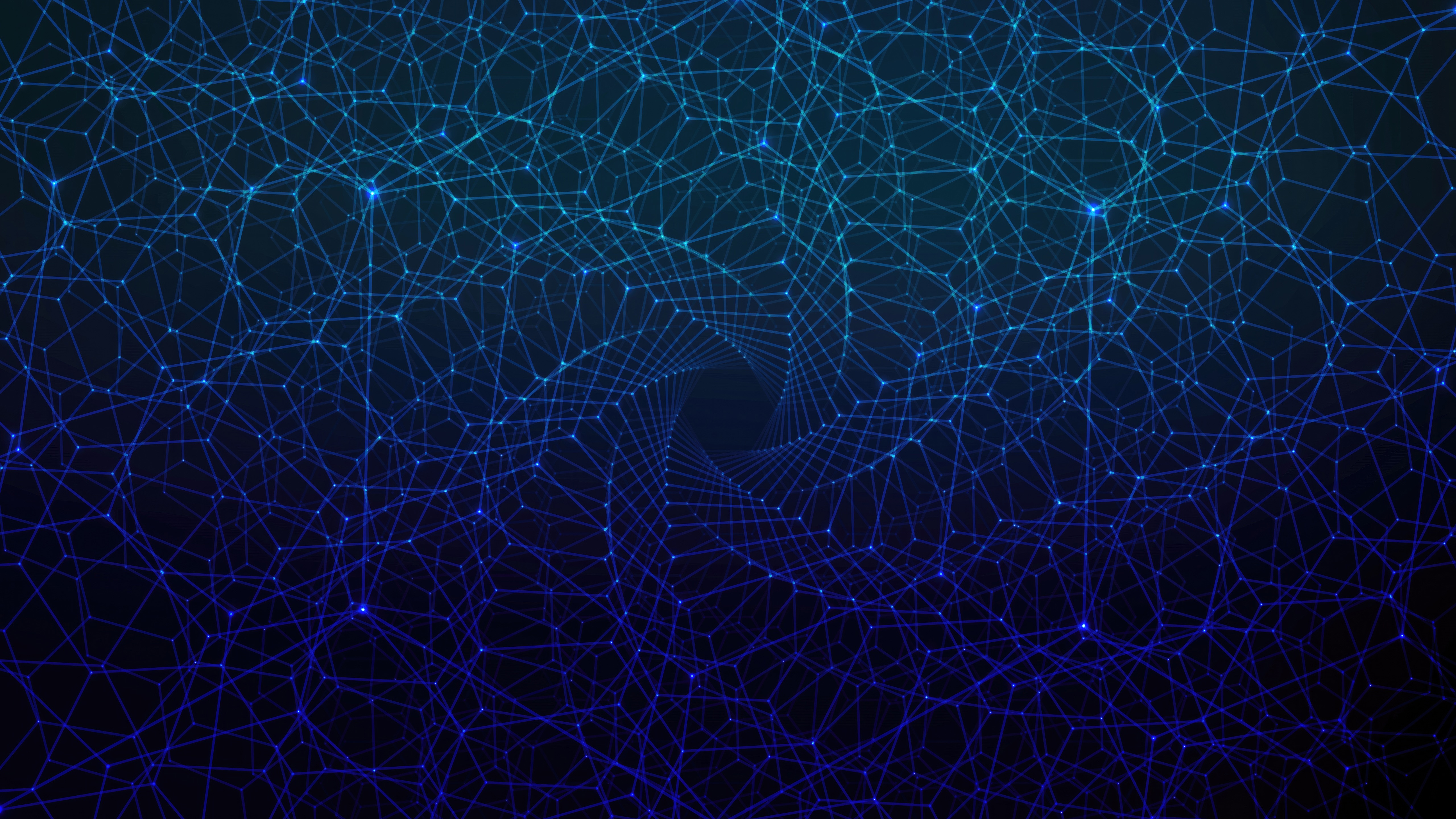 Abstract blue and purple network pattern HD Wallpaper