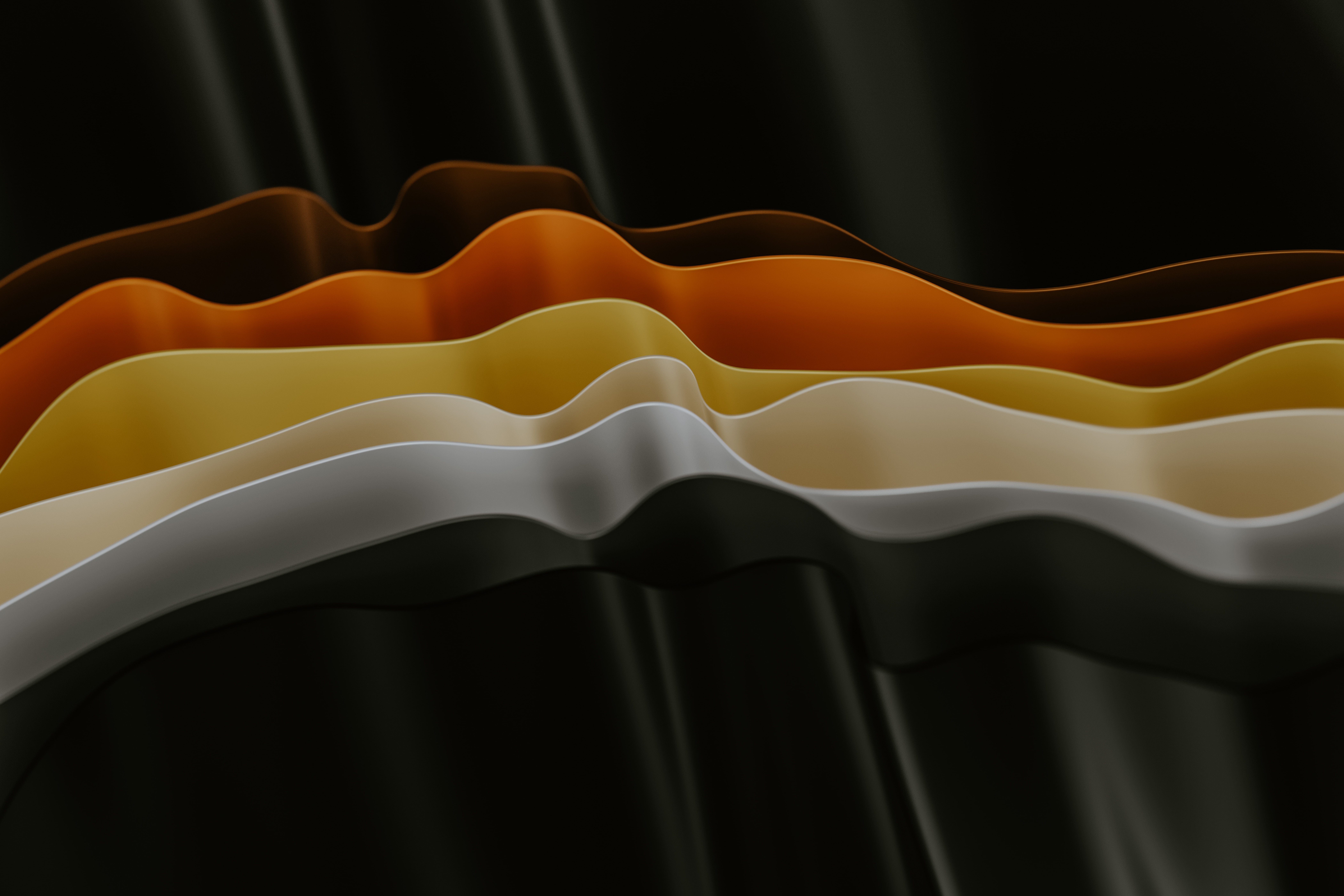 Abstract wavy layers of color HD Wallpaper