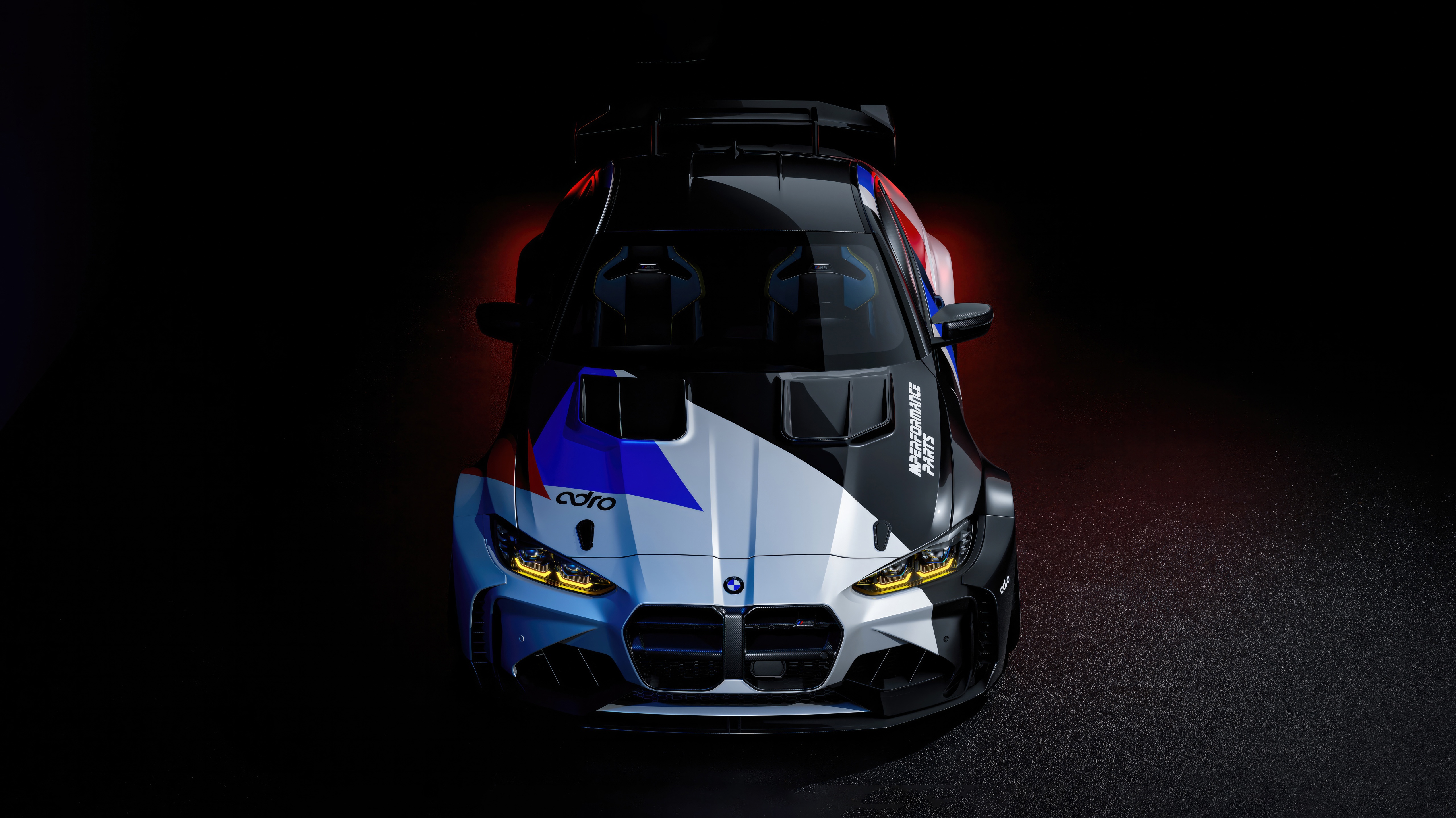 BMW M4 GT3 race car with racing livery HD Wallpaper