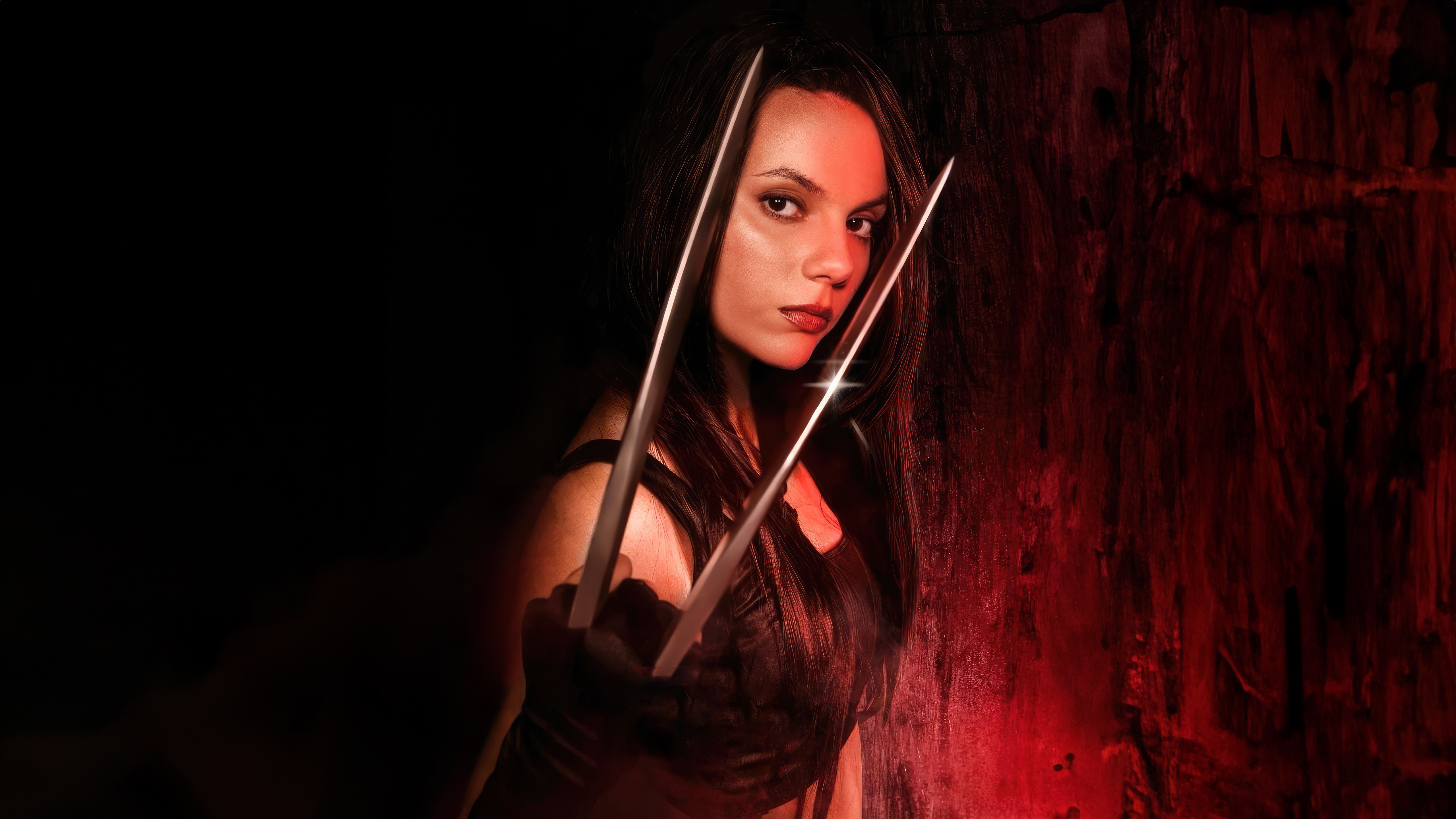 Dafne Keen as X-23 with Claws HD Wallpaper