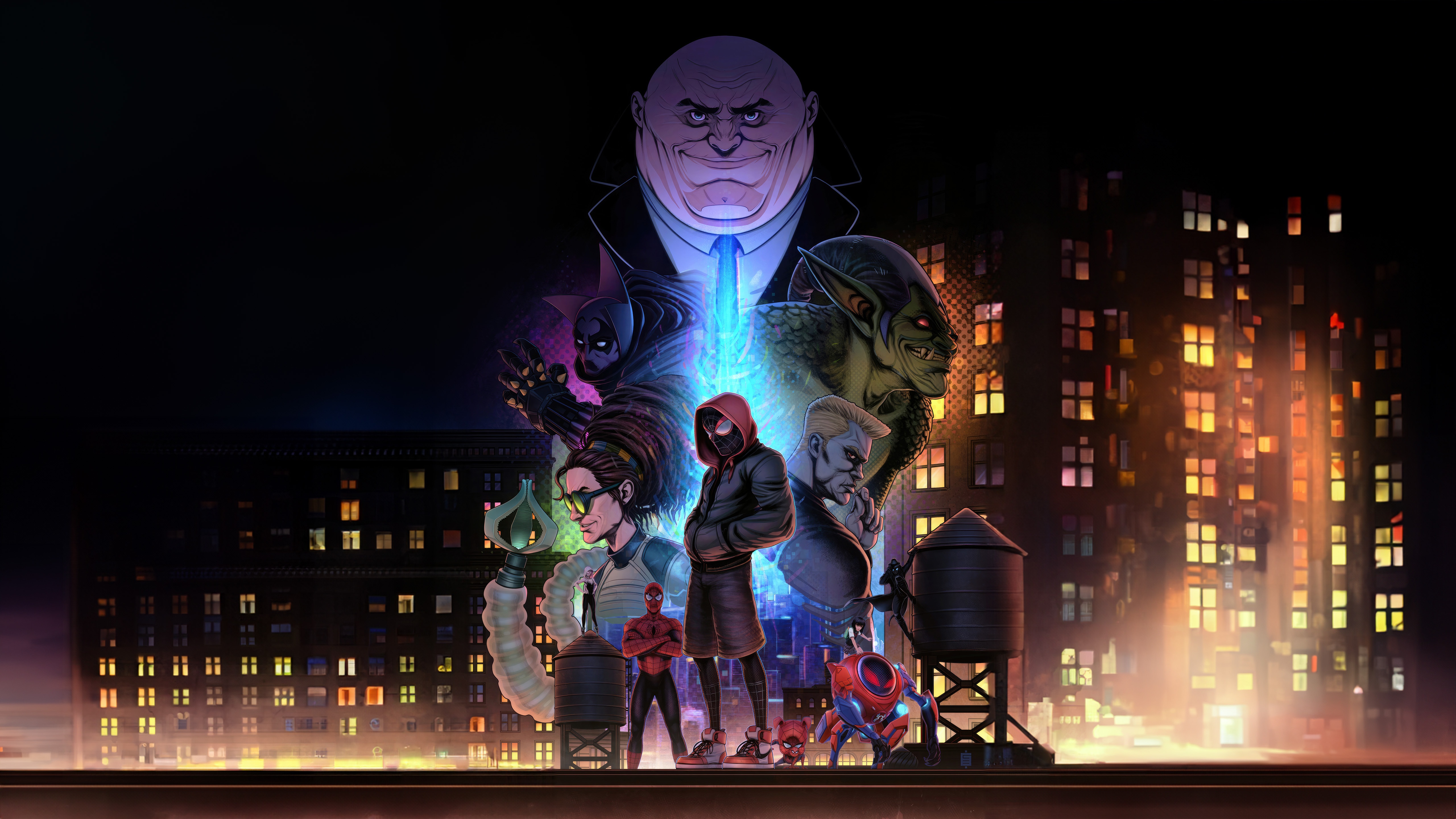 Spider-Man: Into the Spider-Verse Dream Team HD Wallpaper