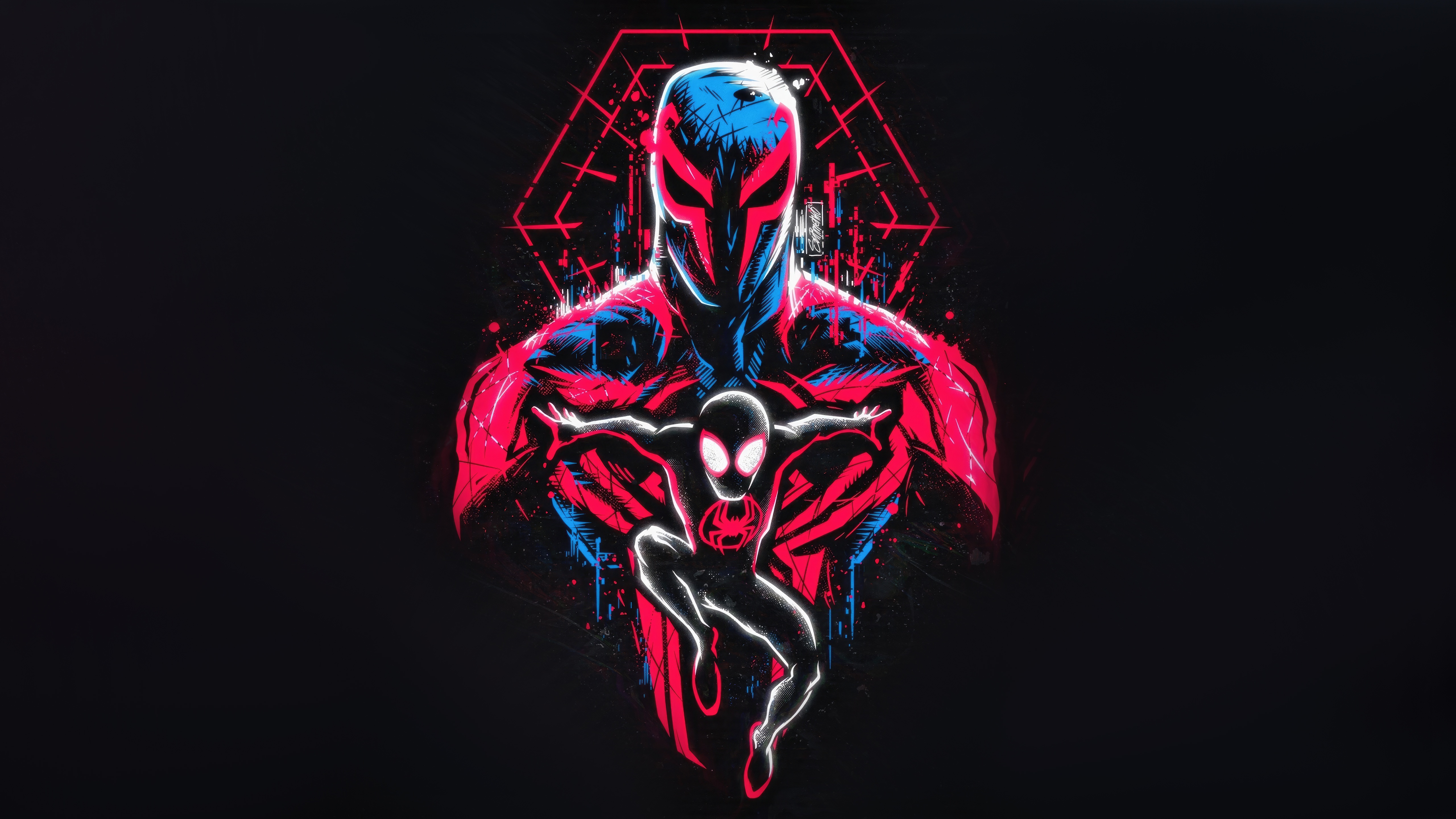 Spider-Man 2099 and Miles Morales HD Wallpaper