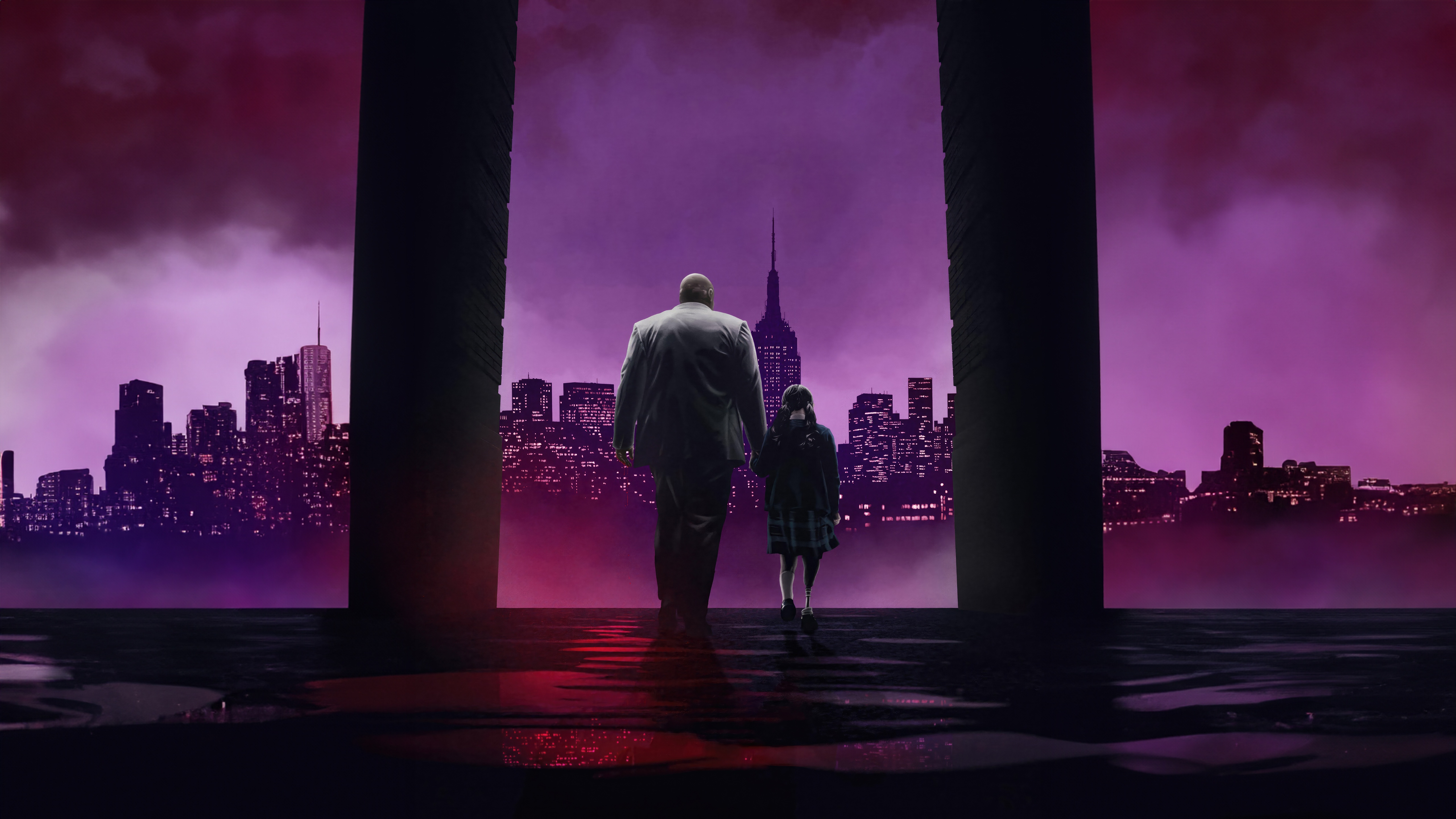 Marvel Studios Echo Poster with Kingpin and Maya Lopez HD Wallpaper